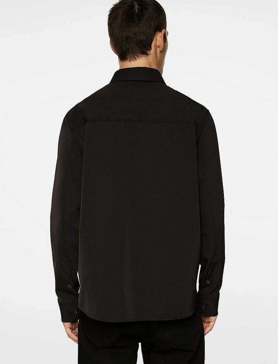 J. Lindeberg - Finnigan Tech Drape Shirt - vabaajasärgid - black - 3