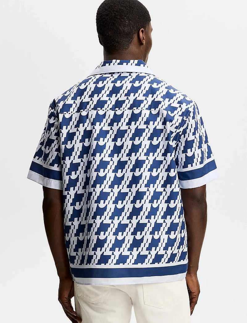 J. Lindeberg - Ellis Border Resort Shirt - basic skjorter - estate blue - 2
