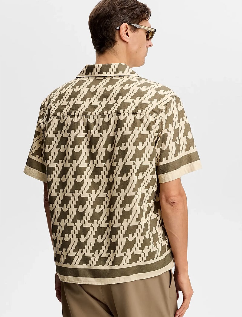 J. Lindeberg - Ellis Border Resort Shirt - basic overhemden - jl glitch kalamata - 2