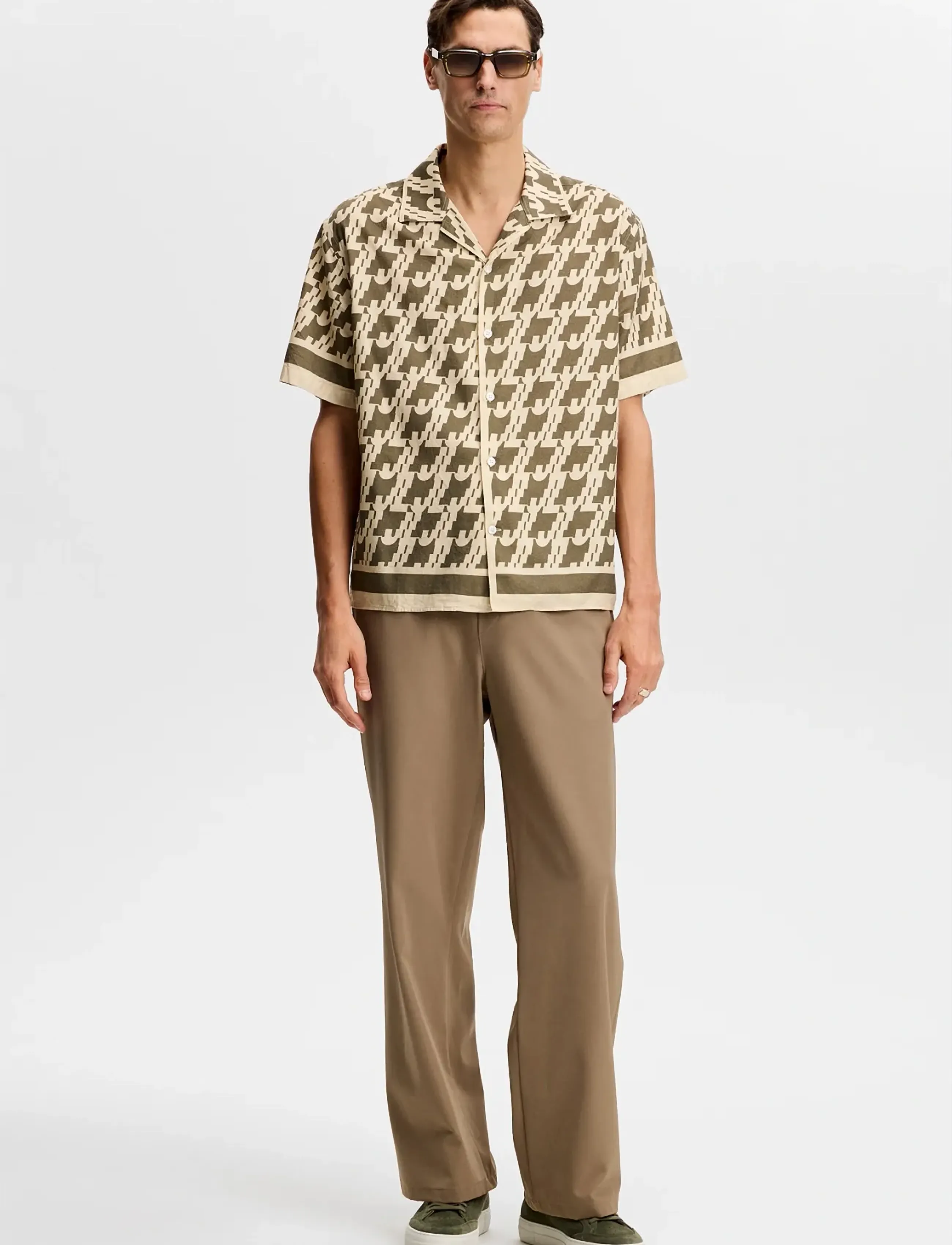 J. Lindeberg - Ellis Border Resort Shirt - basic-hemden - jl glitch kalamata - 3