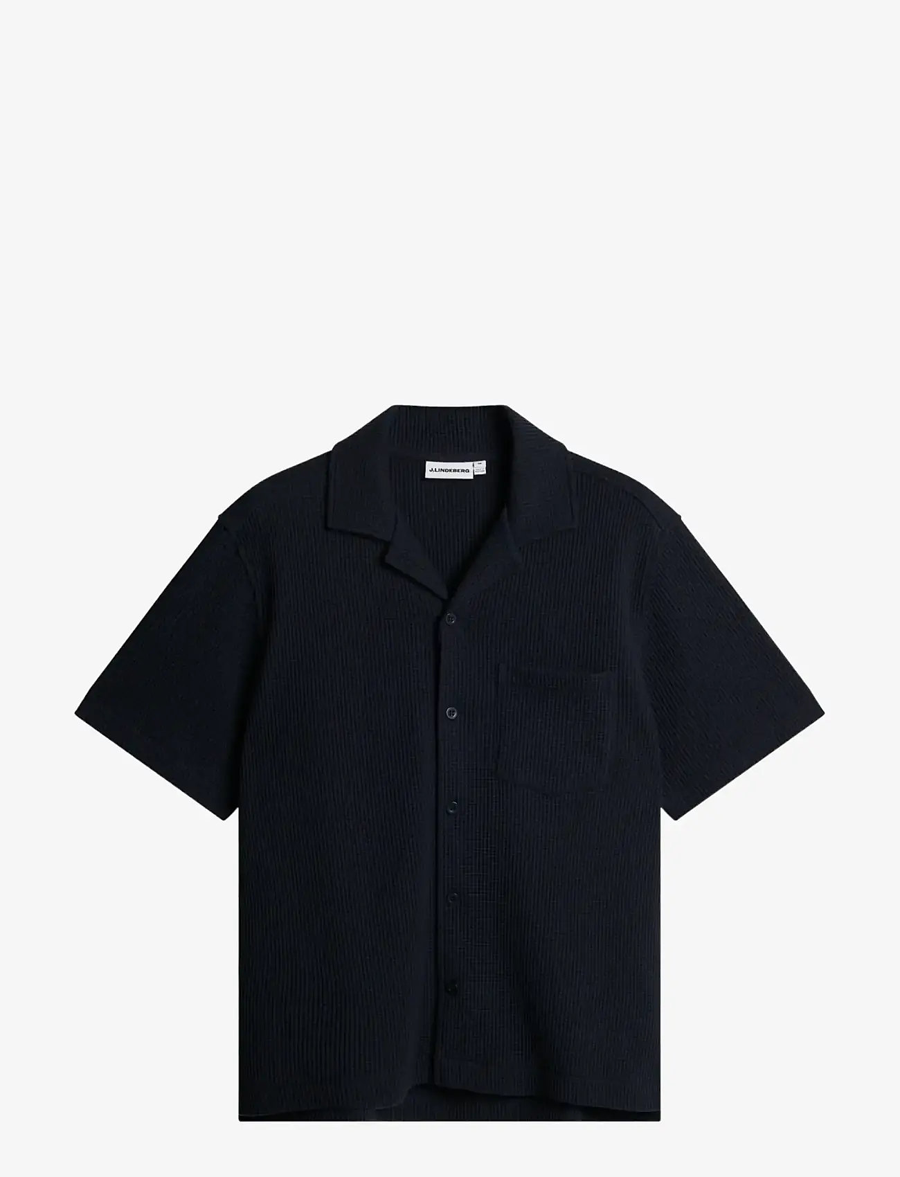J. Lindeberg - Elio Linen Shirt - basic shirts - jl navy - 1