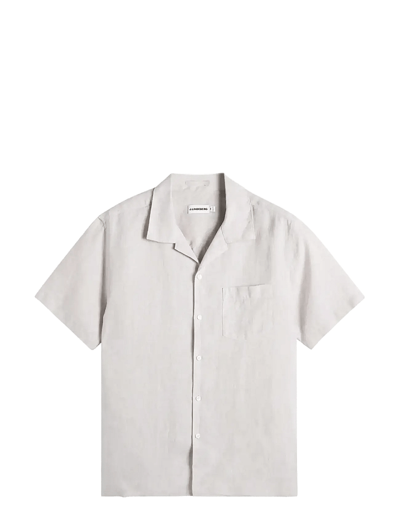 J. Lindeberg - Elio Linen Shirt - basic skjorter - moonbeam - 1