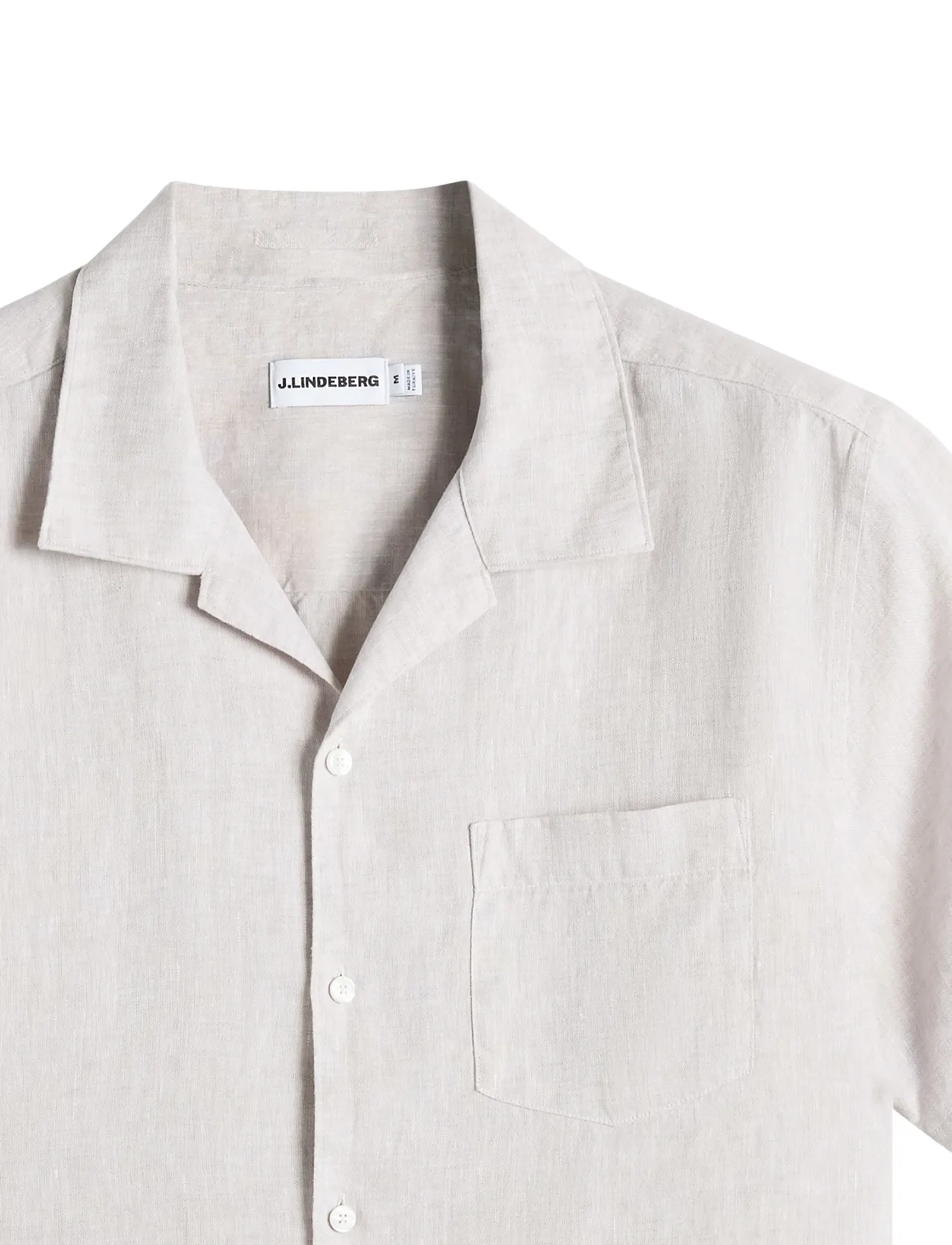 J. Lindeberg - Elio Linen Shirt - basic skjortor - moonbeam - 5