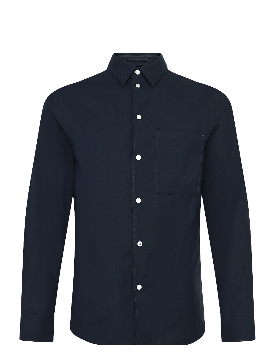 J. Lindeberg - Marlon Flannel Shirt - flanellskjortor - jl navy - 1