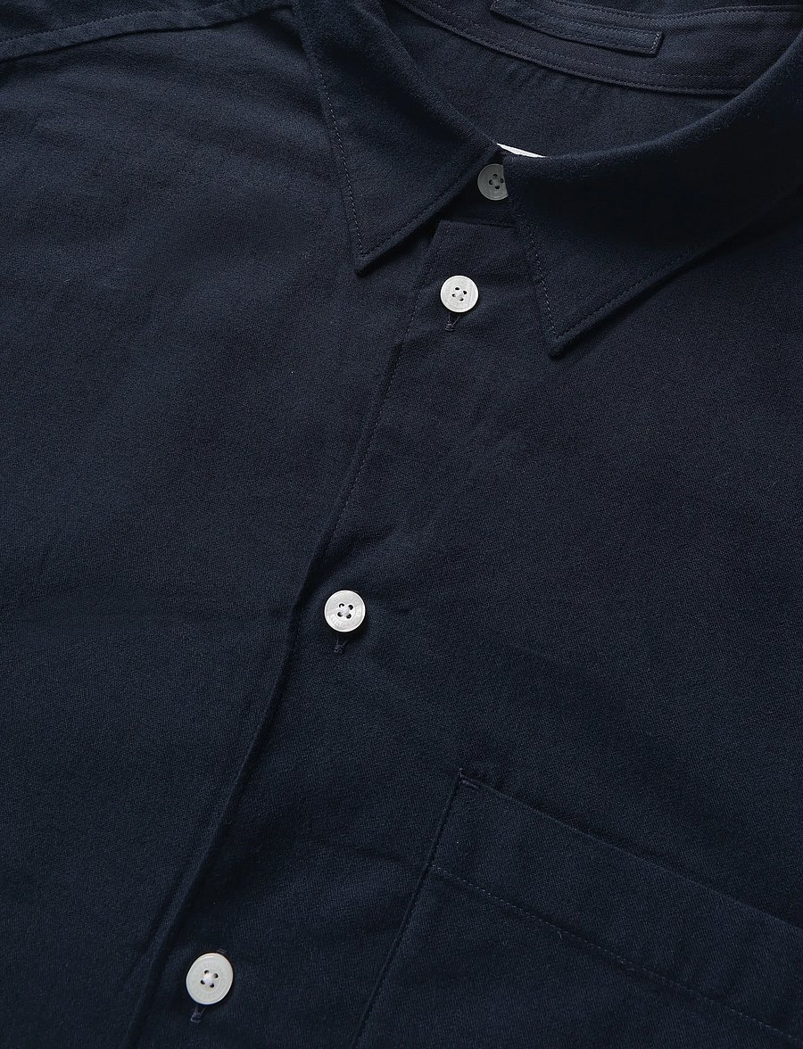 J. Lindeberg - Marlon Flannel Shirt - flanellskjortor - jl navy - 5