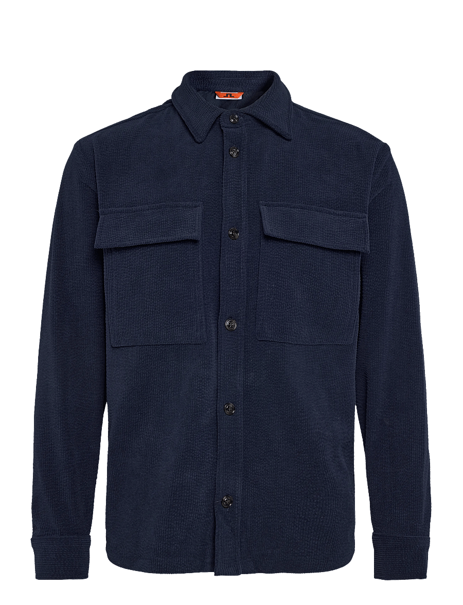 J. Lindeberg - Finnigan Drape Cord Shirt - cordhemden - jl navy - 0