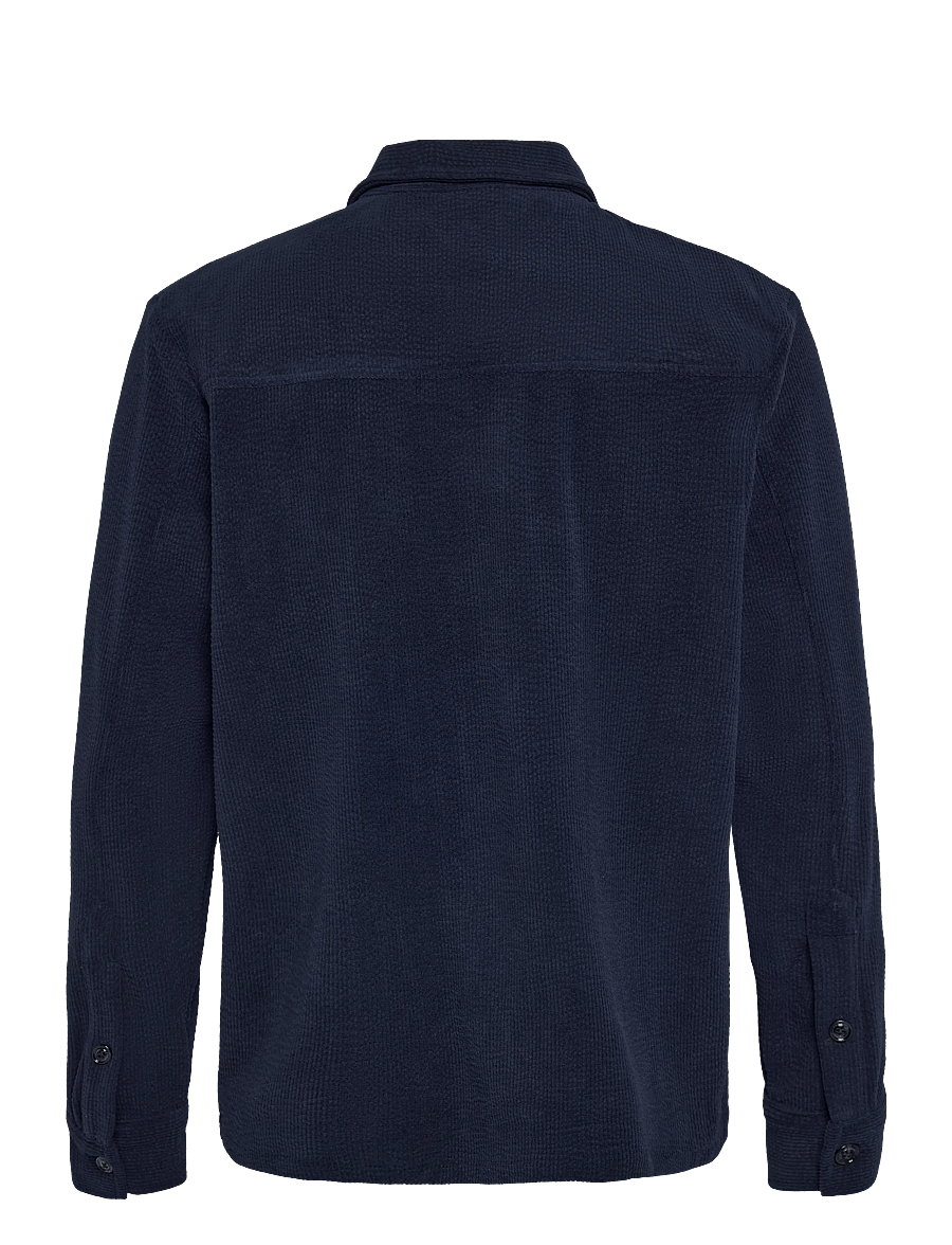J. Lindeberg - Finnigan Drape Cord Shirt - cordhemden - jl navy - 1