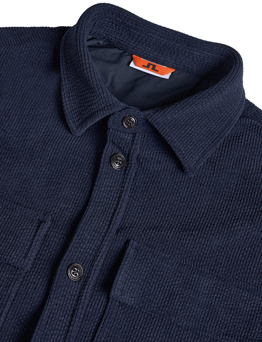 J. Lindeberg - Finnigan Drape Cord Shirt - cordhemden - jl navy - 2
