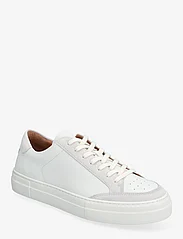 J. Lindeberg - Art Signature Leather Sneaker - nordischer stil - white - 0