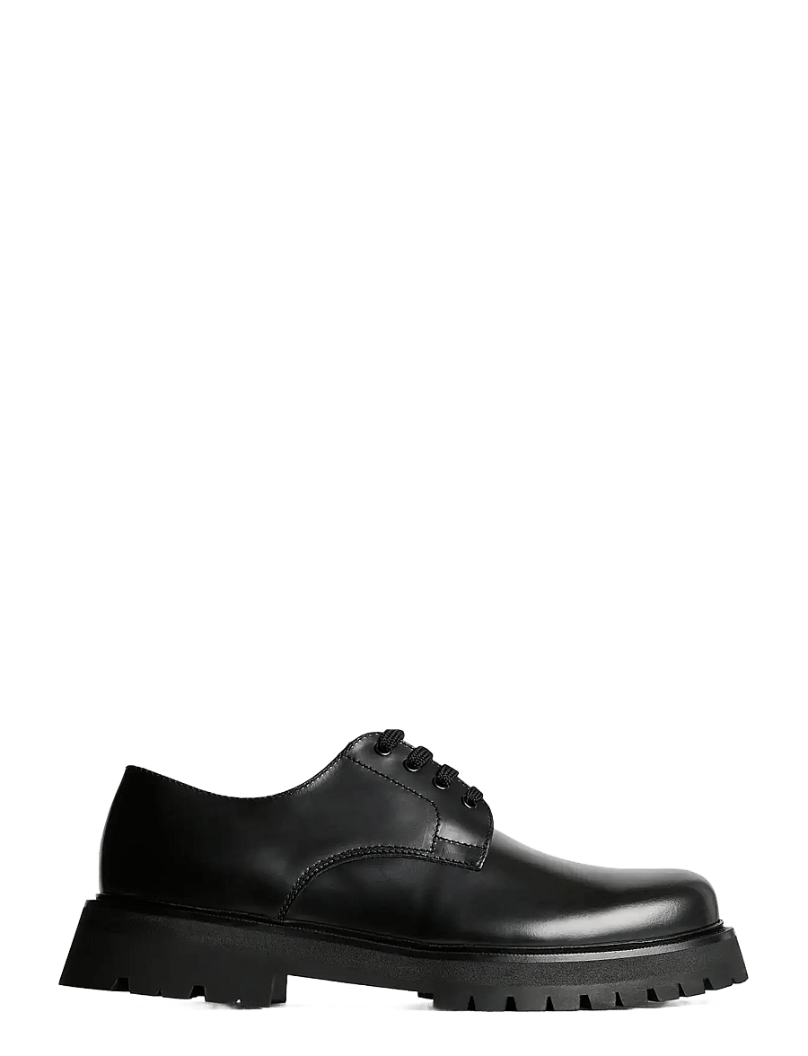 J. Lindeberg - Derby Leather Shoe - derby sko - black - 0