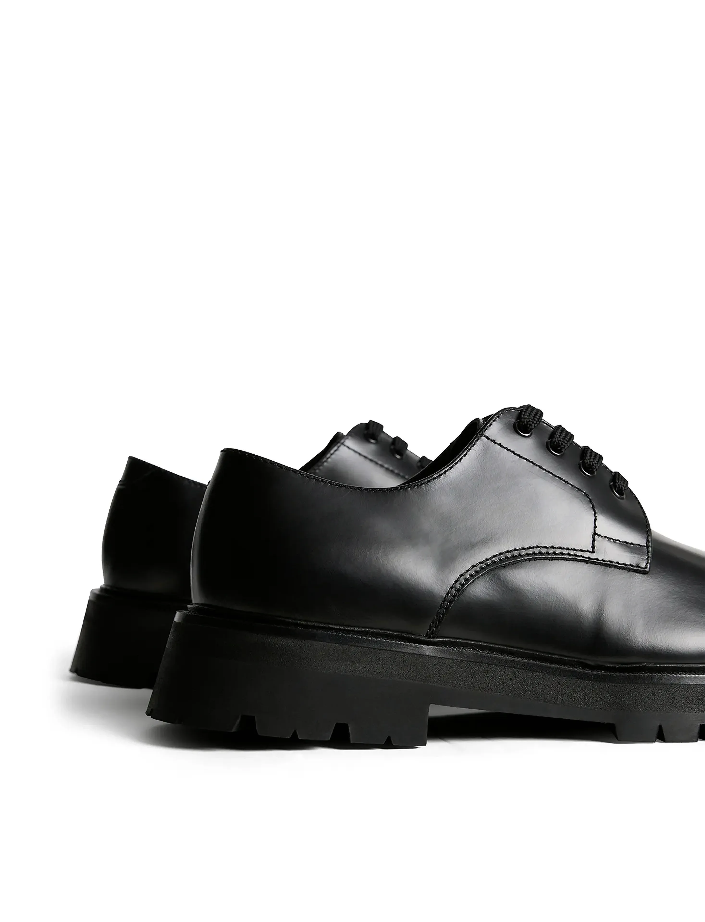 J. Lindeberg - Derby Leather Shoe - derby kingad - black - 4