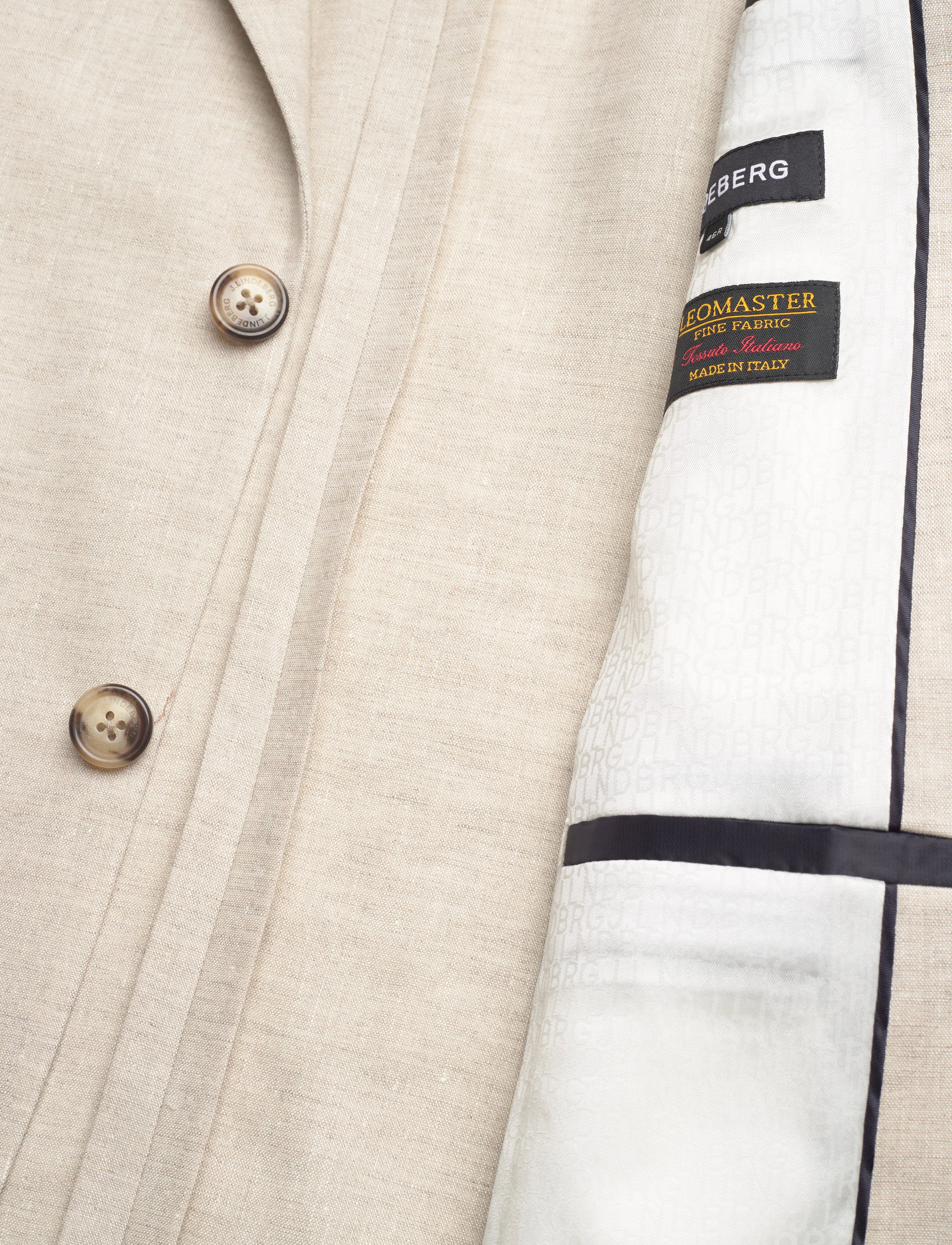 J. Lindeberg - Hopper U Super Linen Blazer - moonbeam - 4