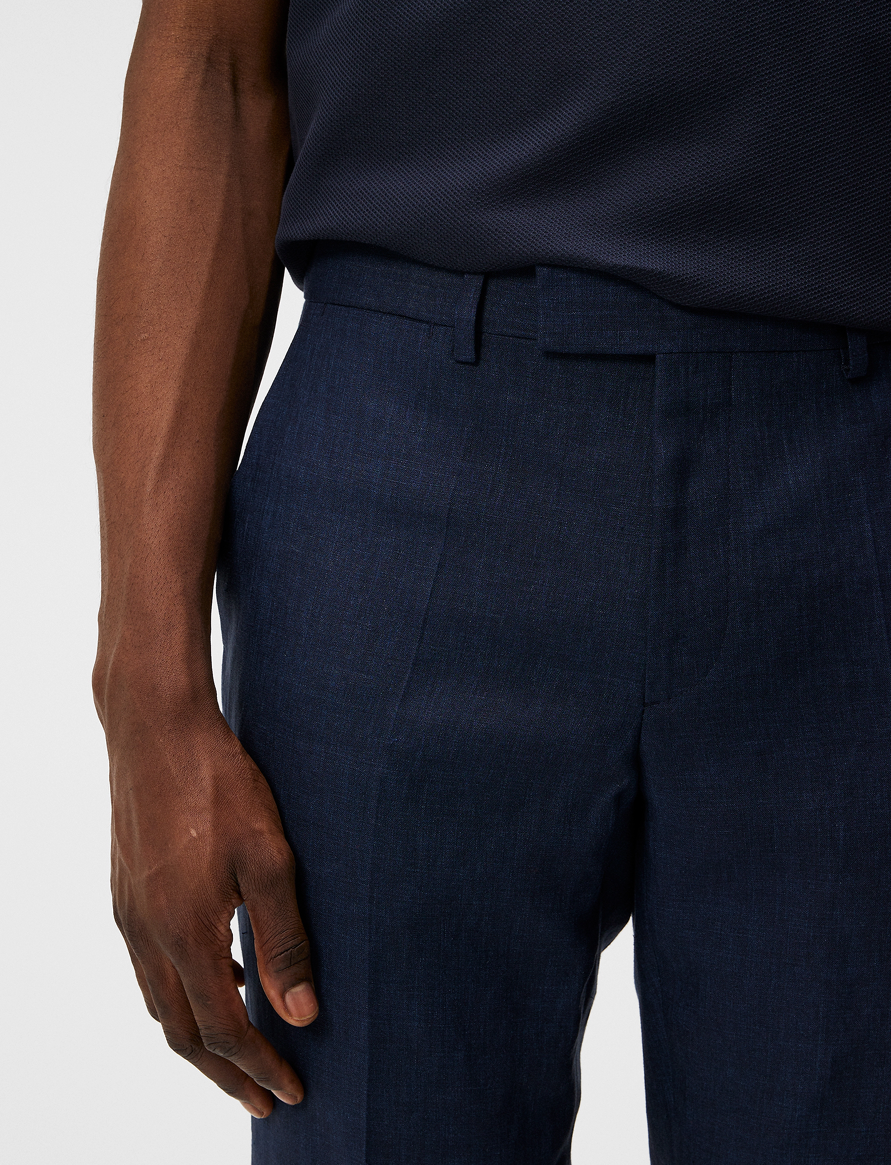 J. Lindeberg - Grant Super Linen Pants - jl navy - 5