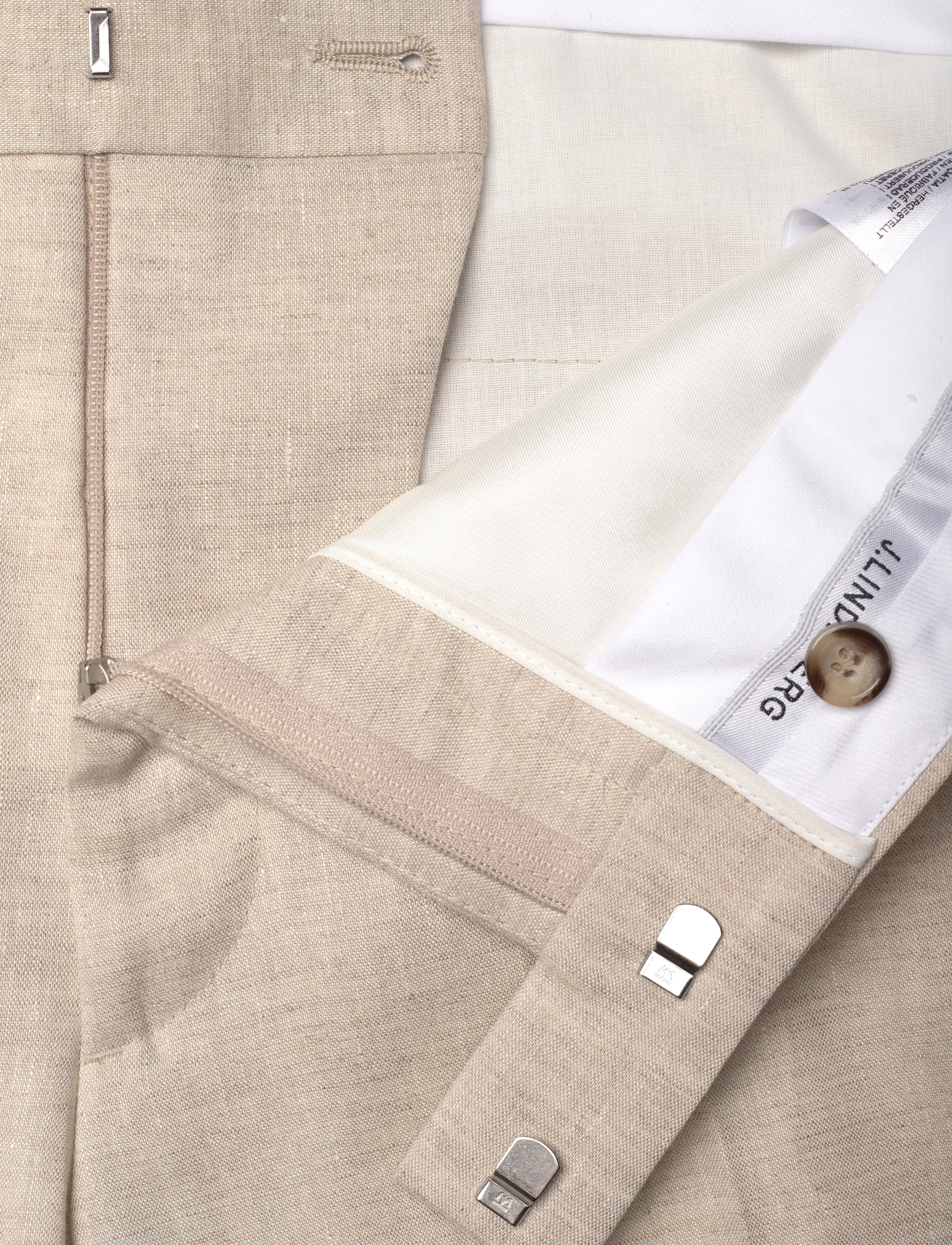 J. Lindeberg - Grant Super Linen Pants - moonbeam - 3