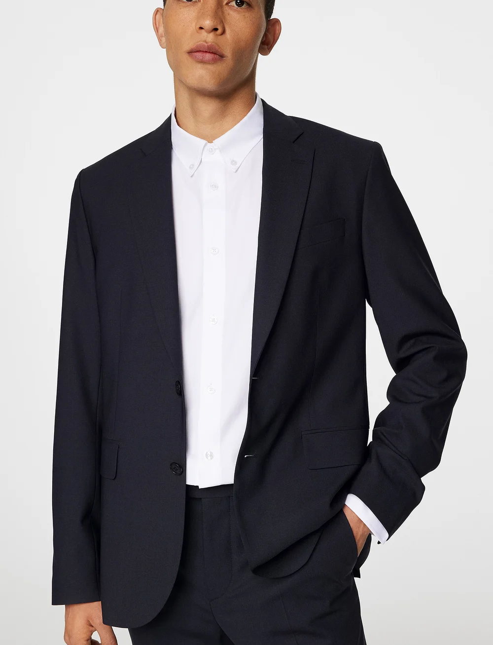 J. Lindeberg - Elton U Bi Stretch Blazer - Ühe rinnatisega pintsakud - jl navy - 5