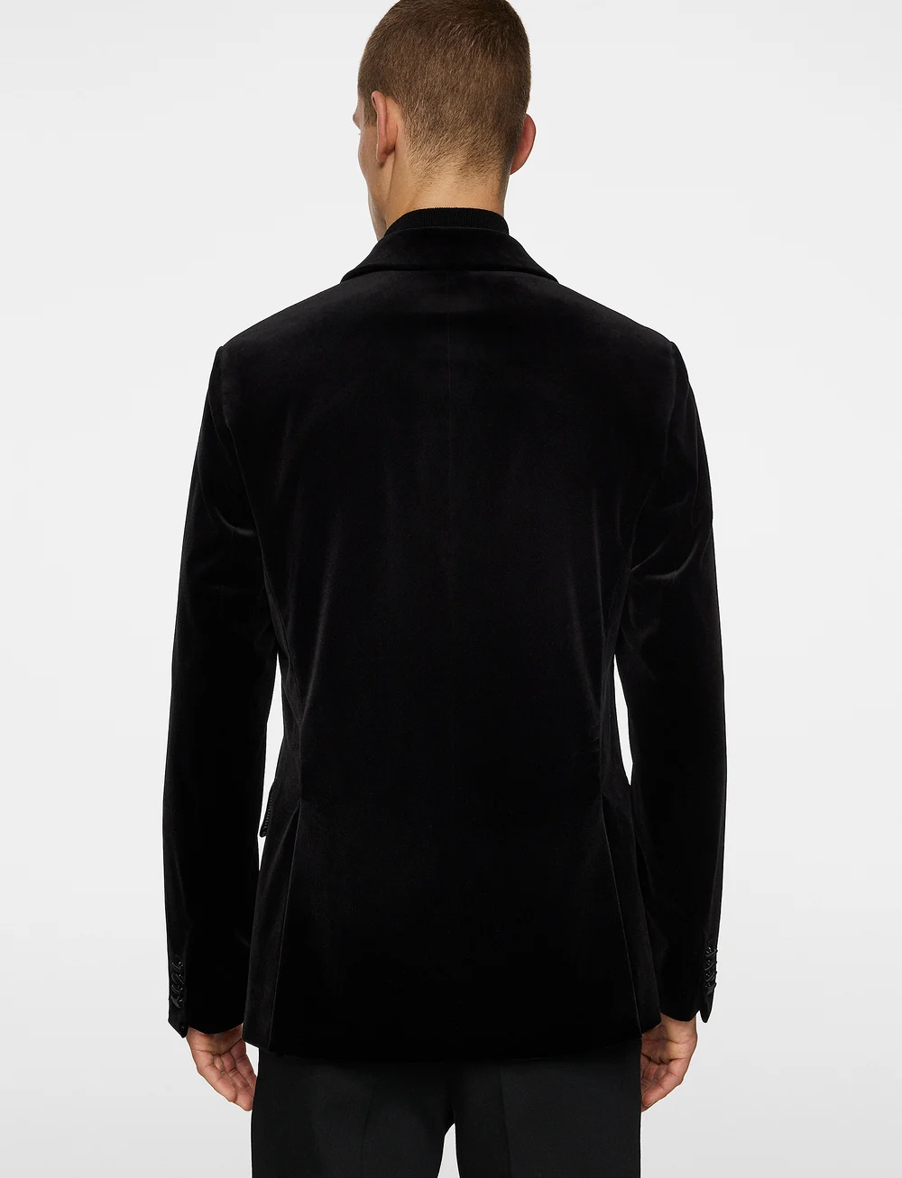 J. Lindeberg - Lenny S Velvet Blazer - single breasted blazers - black - 3