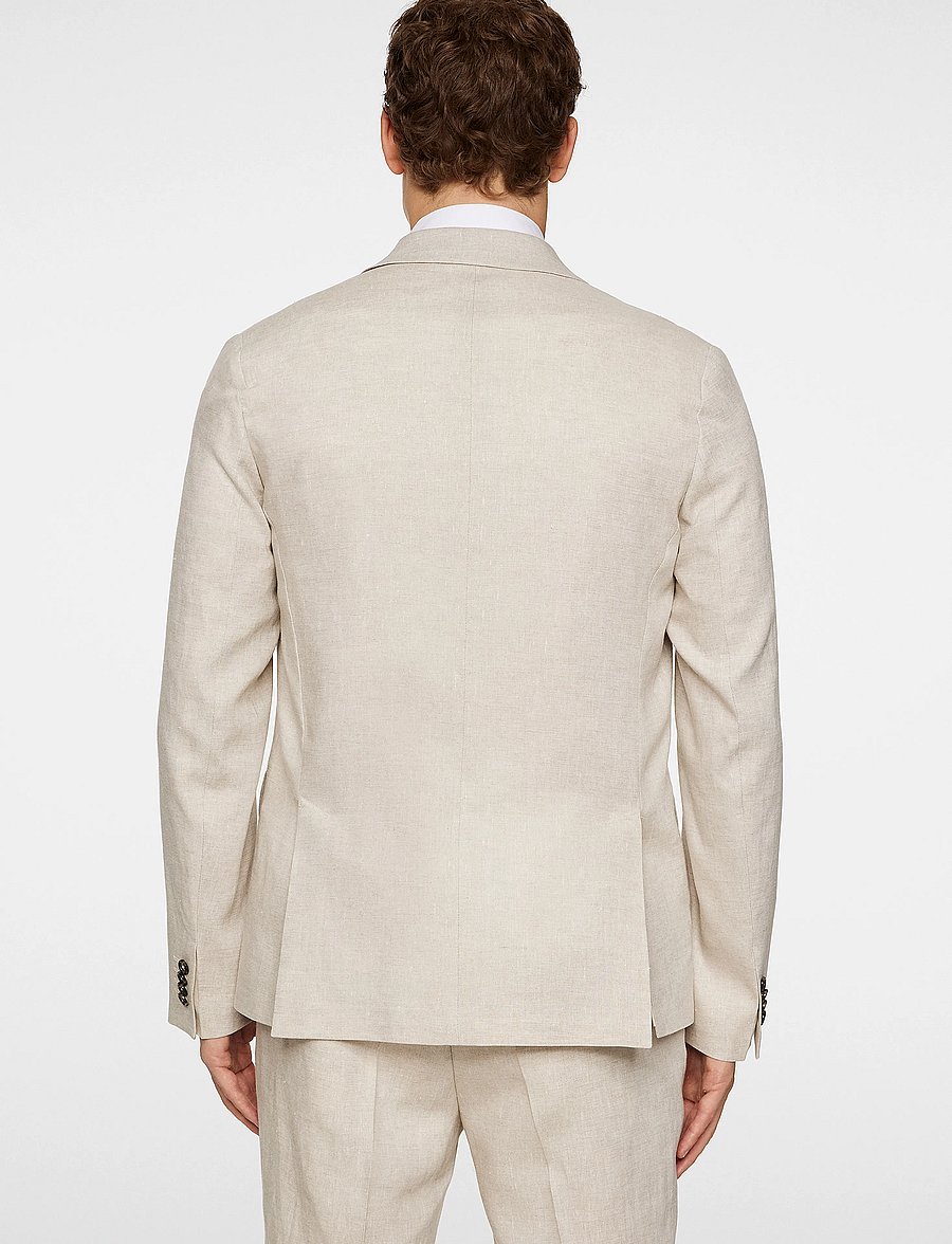 J. Lindeberg - Elton U Super Linen Blazer - einreiher - moonbeam - 3