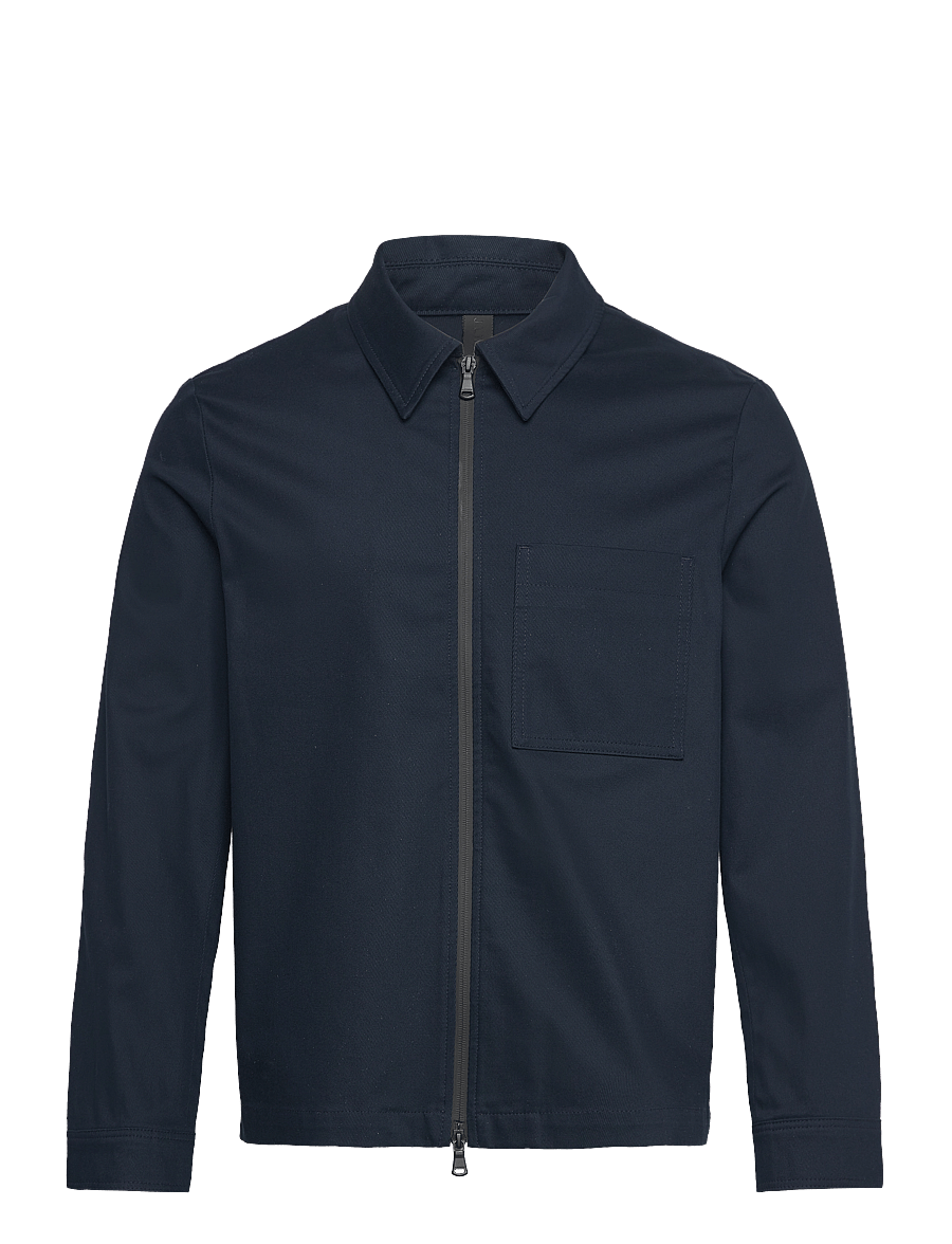 J. Lindeberg - Julius Cotton Twill Overshirt - overshirts - jl navy - 1