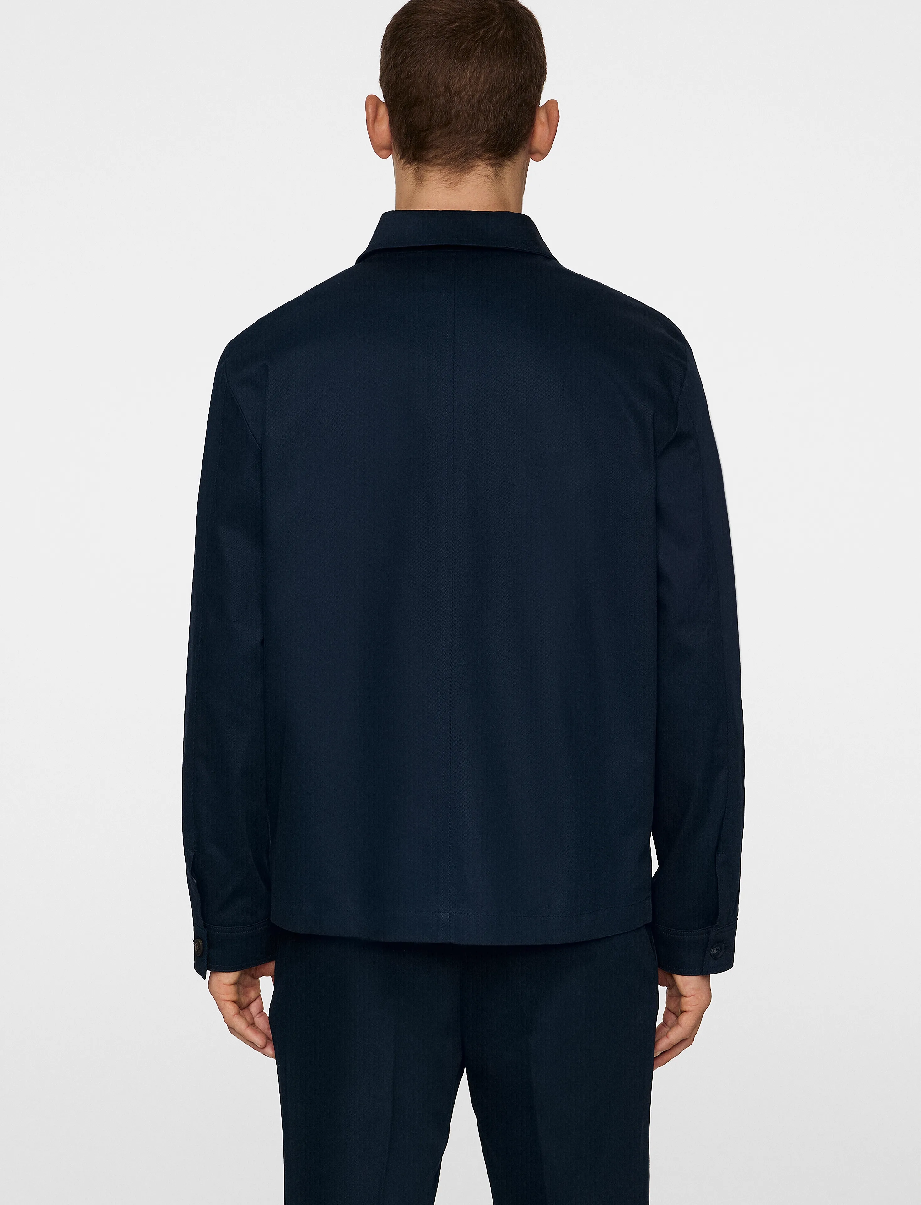 J. Lindeberg - Julius Cotton Twill Overshirt - overshirts - jl navy - 3