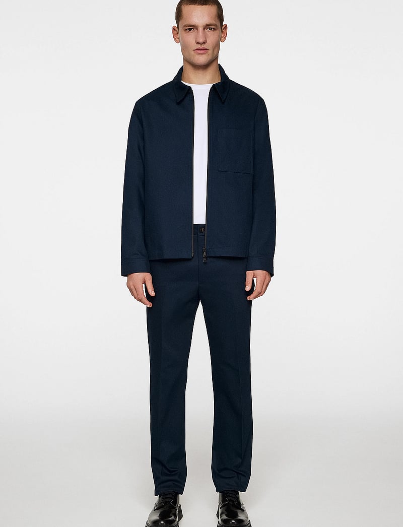 J. Lindeberg - Julius Cotton Twill Overshirt - shop efter anledning - jl navy - 4