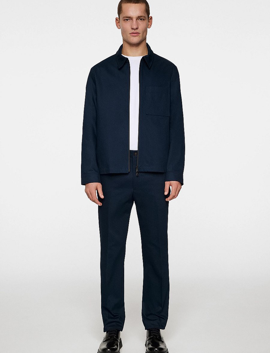 J. Lindeberg - Julius Cotton Twill Overshirt - overshirts - jl navy - 4