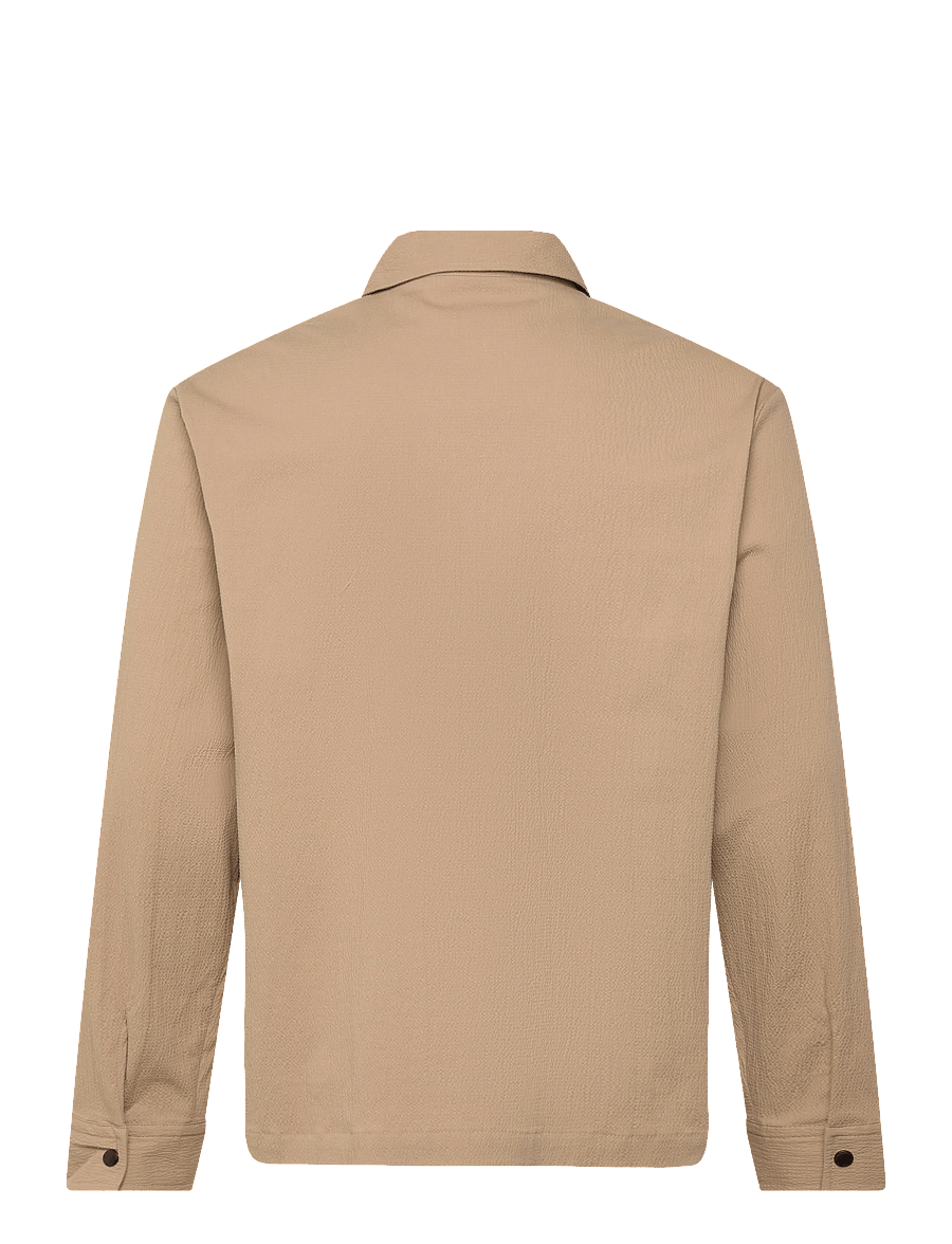 J. Lindeberg - Celian Seersucker Overshirt - frühlingsjacken - batique khaki - 2