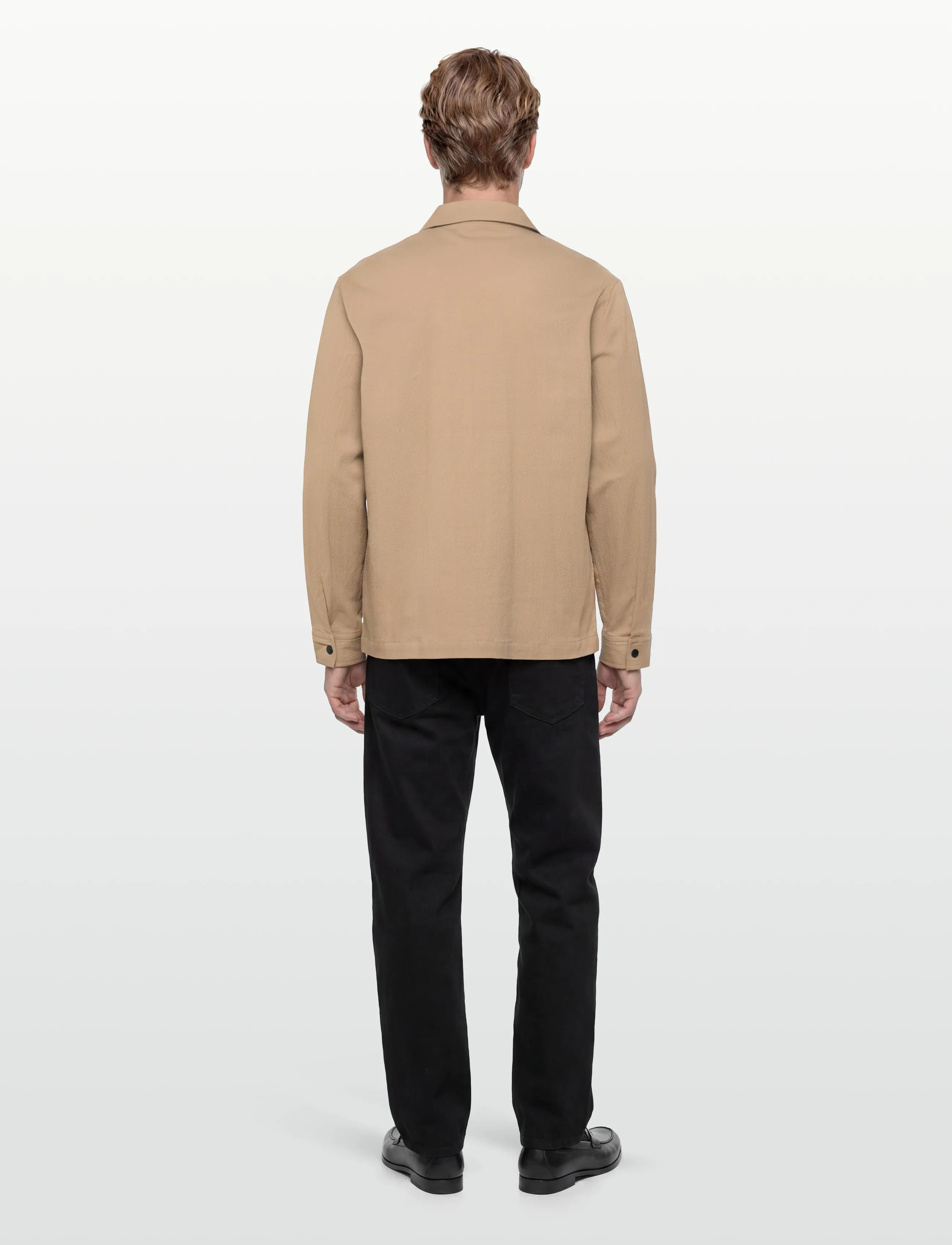 J. Lindeberg Celian Seersucker Overshirt overshirts herr – bild 3