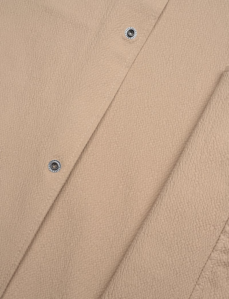 J. Lindeberg - Celian Seersucker Overshirt - kevadjoped - batique khaki - 4