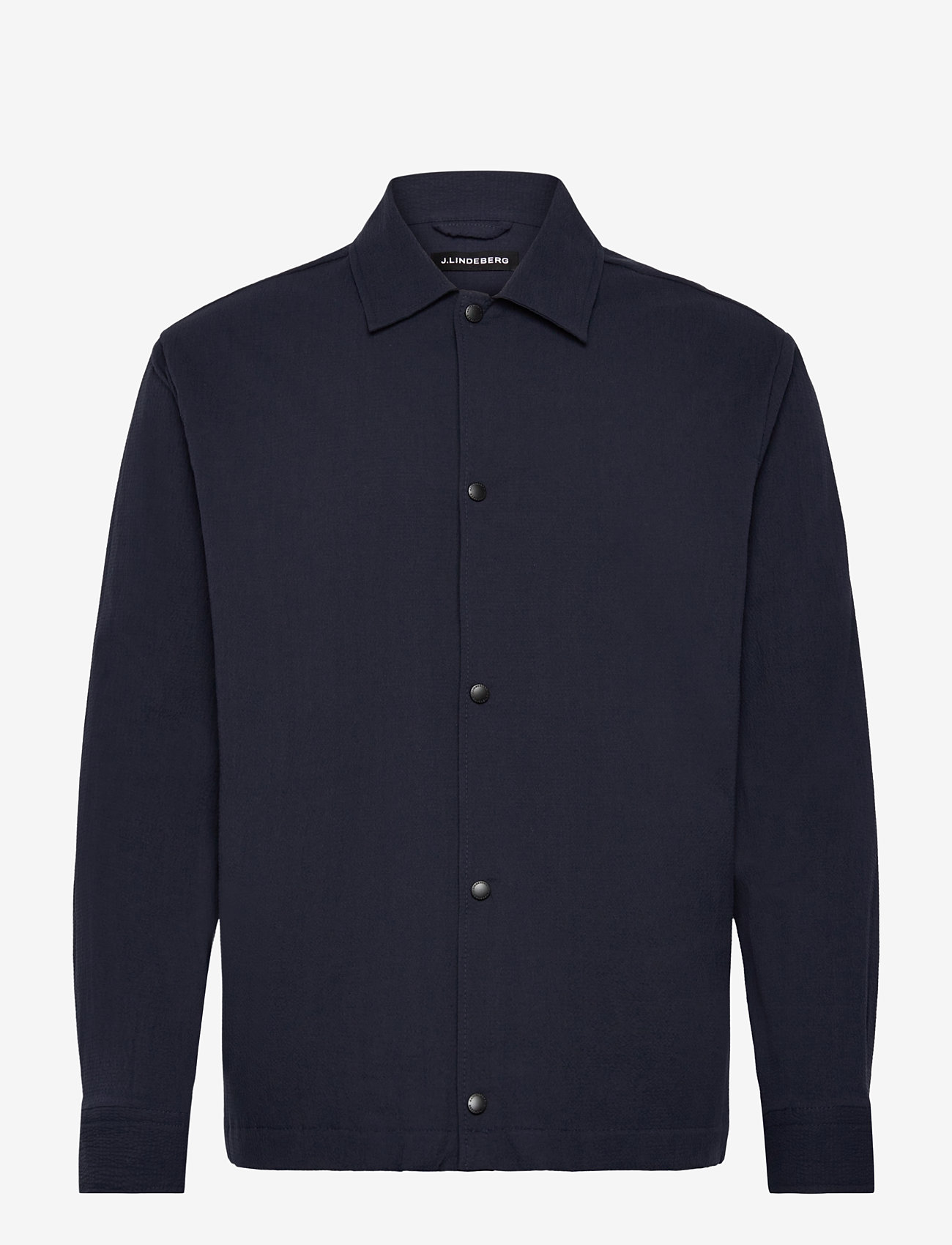 J. Lindeberg - Celian Seersucker Overshirt - forårsjakker - jl navy - 1