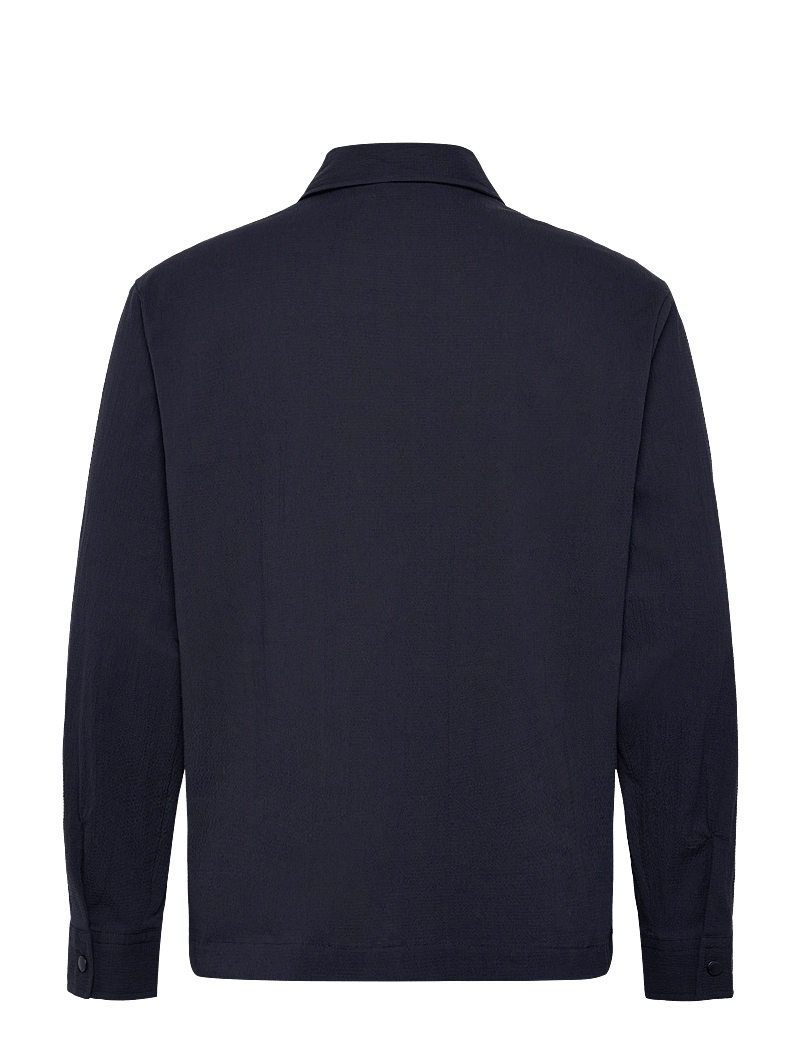 J. Lindeberg - Celian Seersucker Overshirt - forårsjakker - jl navy - 2