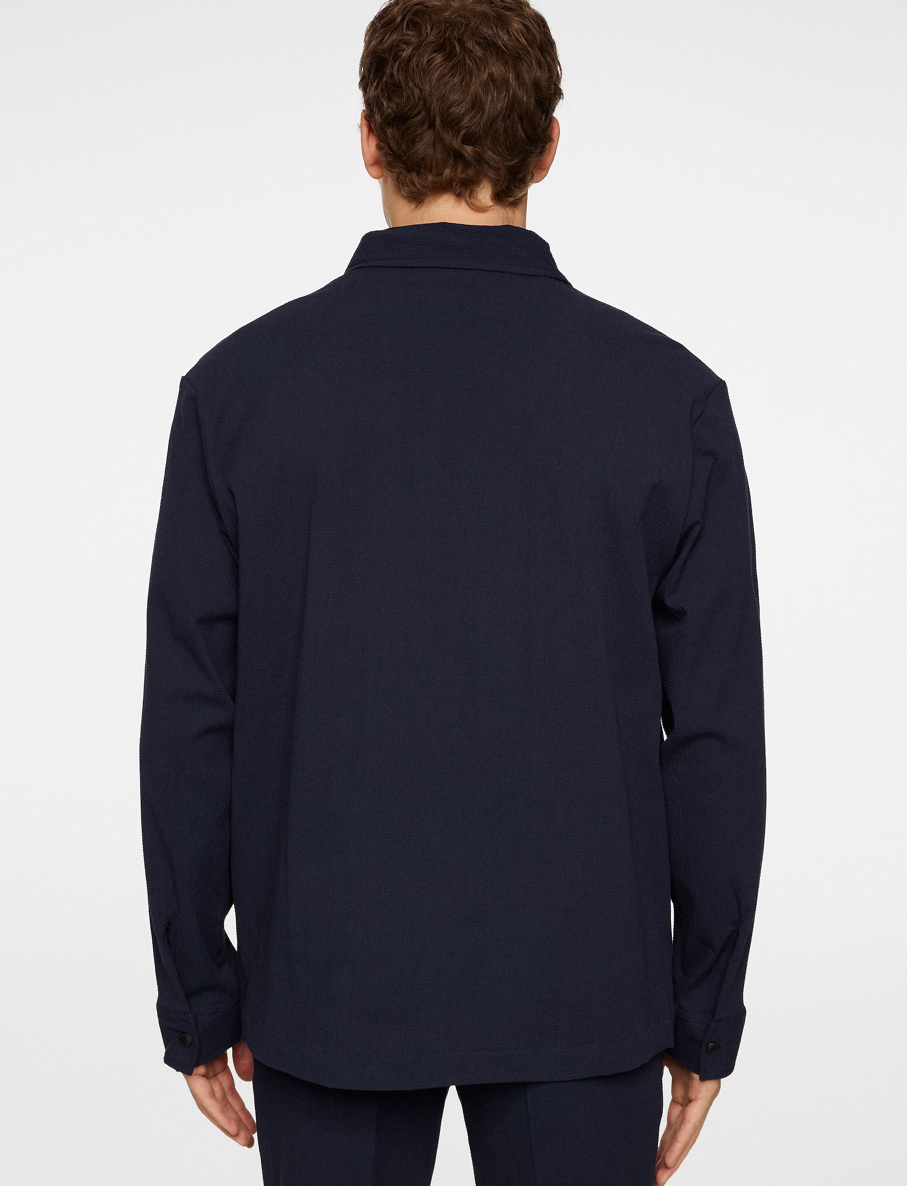 J. Lindeberg Celian Seersucker Overshirt overshirts herr – bild 2