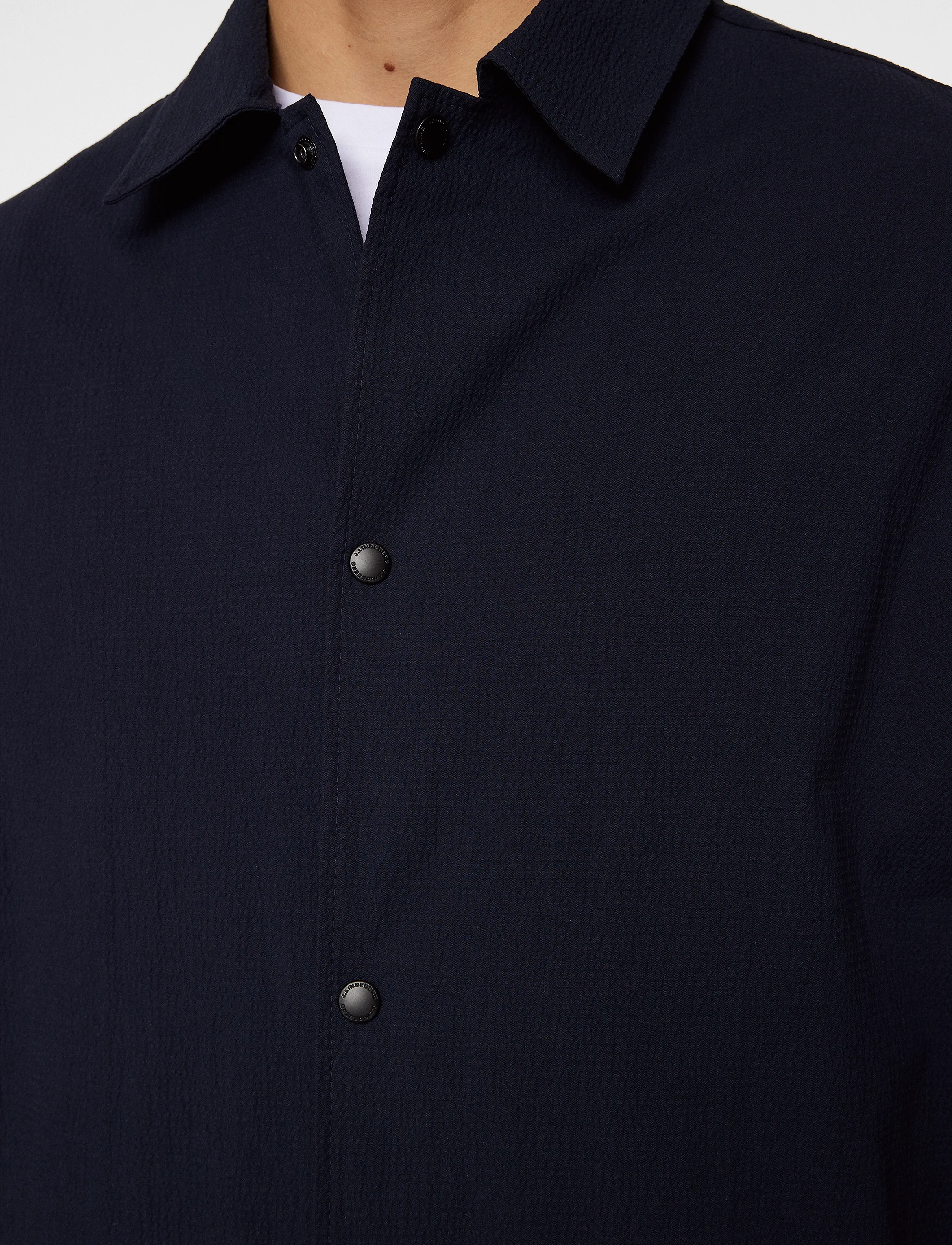 J. Lindeberg Celian Seersucker Overshirt overshirts herr – bild 5