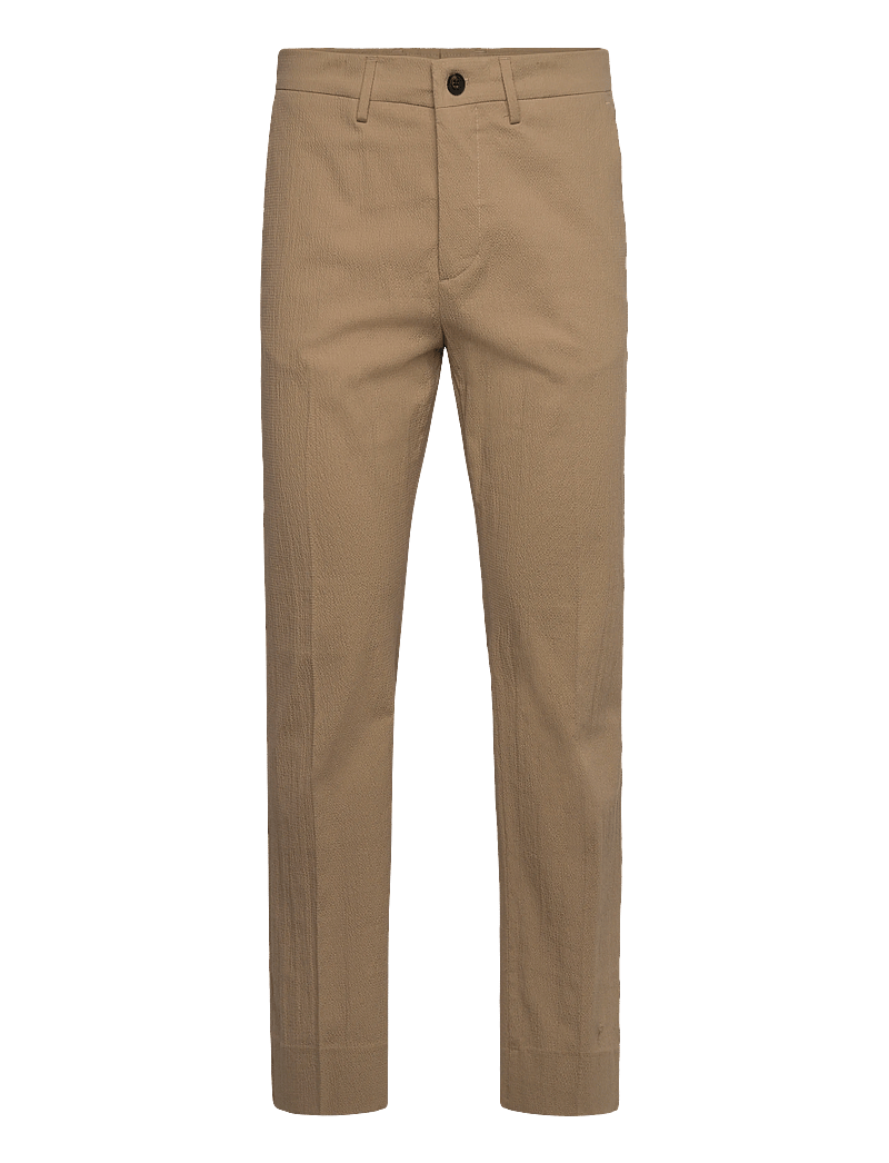 J. Lindeberg - Dropper Seersucker Pants - kostymbyxor - batique khaki - 0