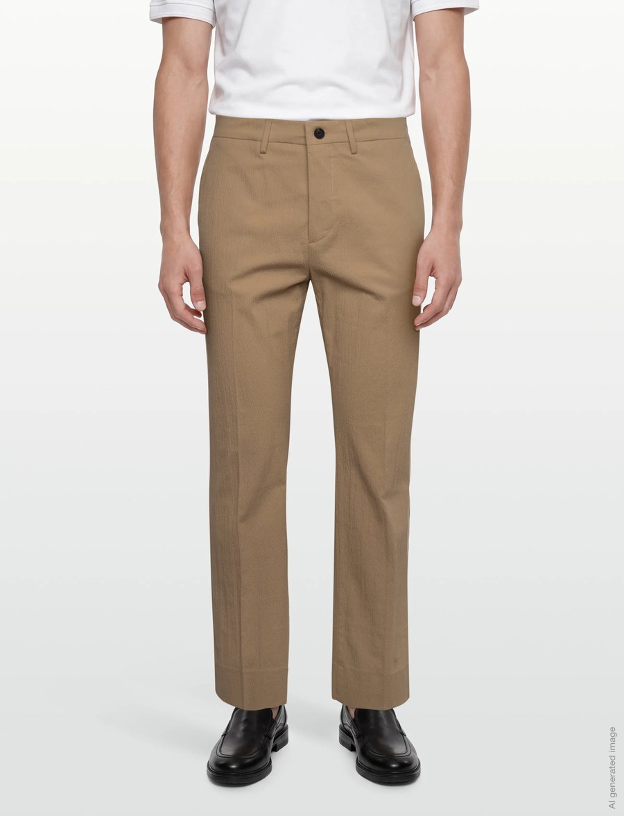 J. Lindeberg - Dropper Seersucker Pants - anzugshosen - batique khaki - 3