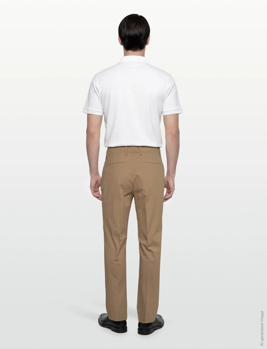 J. Lindeberg - Dropper Seersucker Pants - anzugshosen - batique khaki - 4
