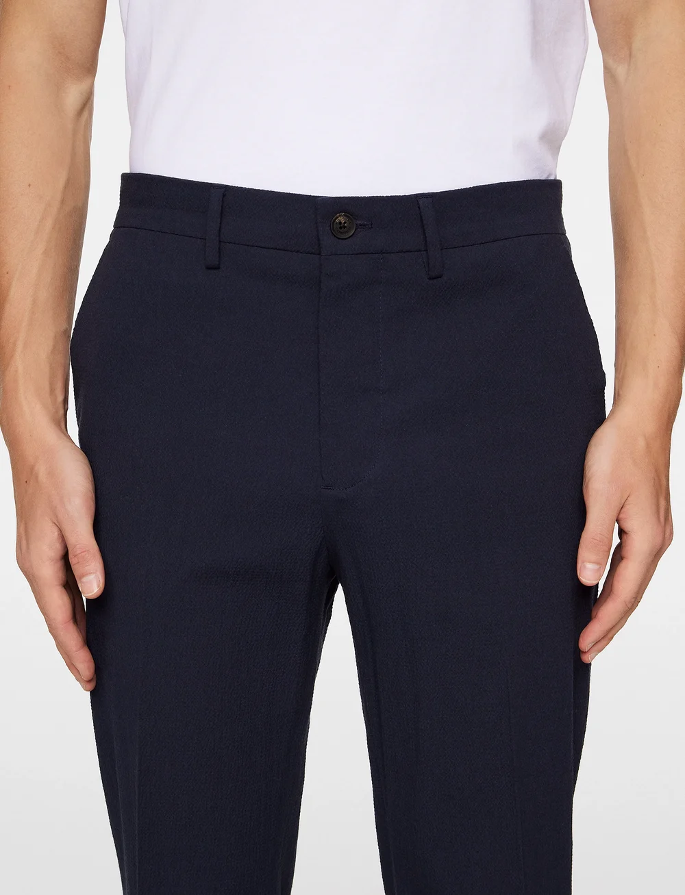 J. Lindeberg - Dropper Seersucker Pants - kostymbyxor - jl navy - 5