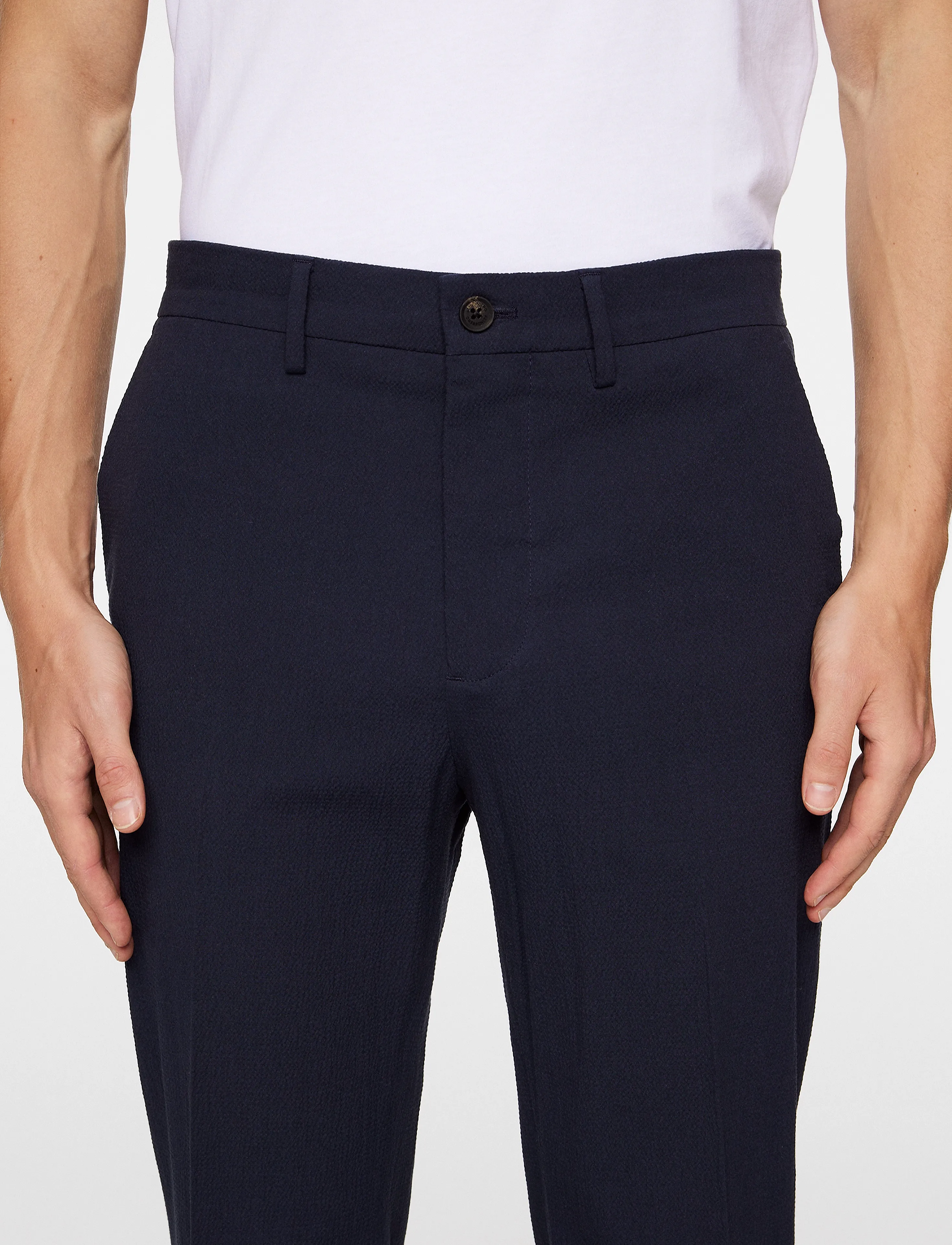 J. Lindeberg - Dropper Seersucker Pants - habitbukser - jl navy - 5