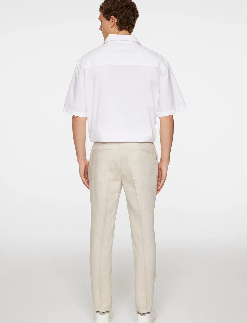 J. Lindeberg - Grant Super Linen Pants - leinenhosen - moonbeam - 3