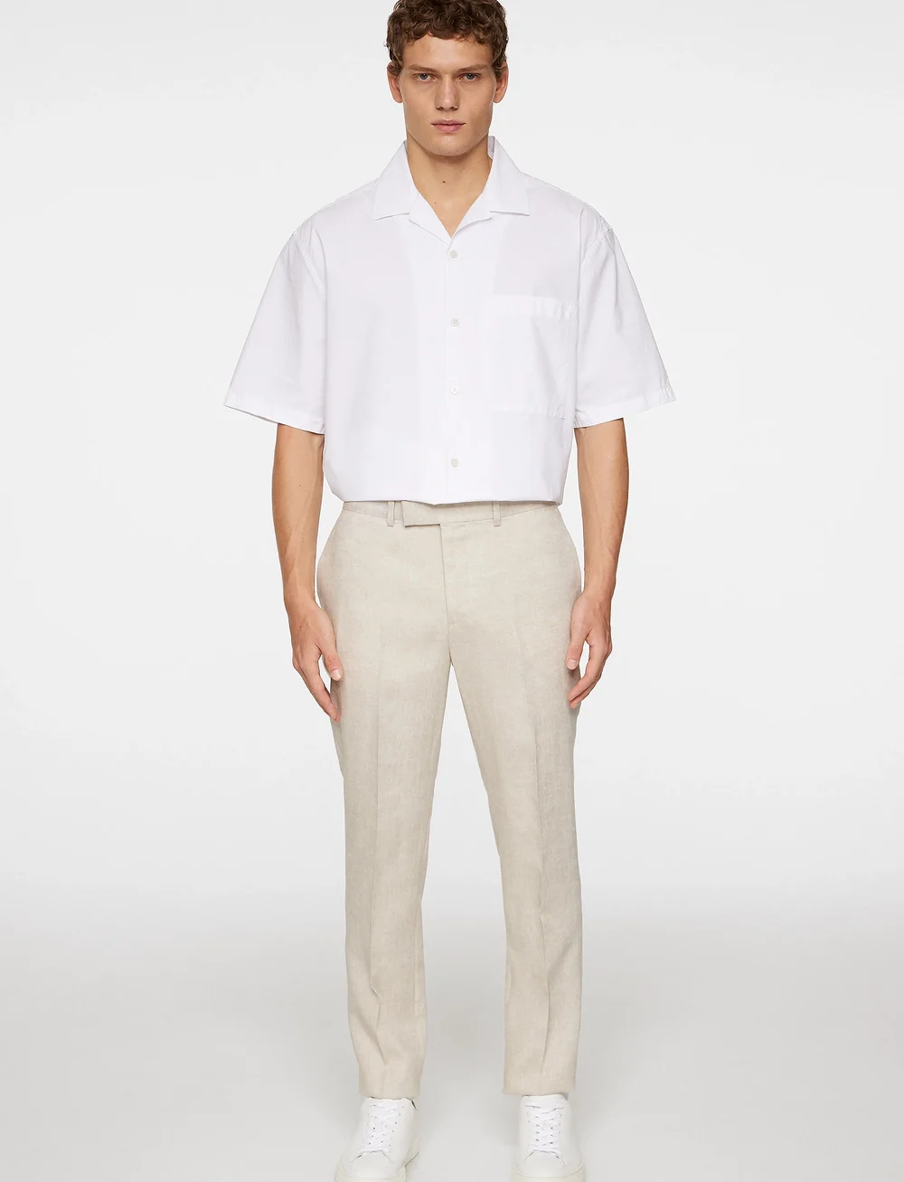 J. Lindeberg - Grant Super Linen Pants - leinenhosen - moonbeam - 4