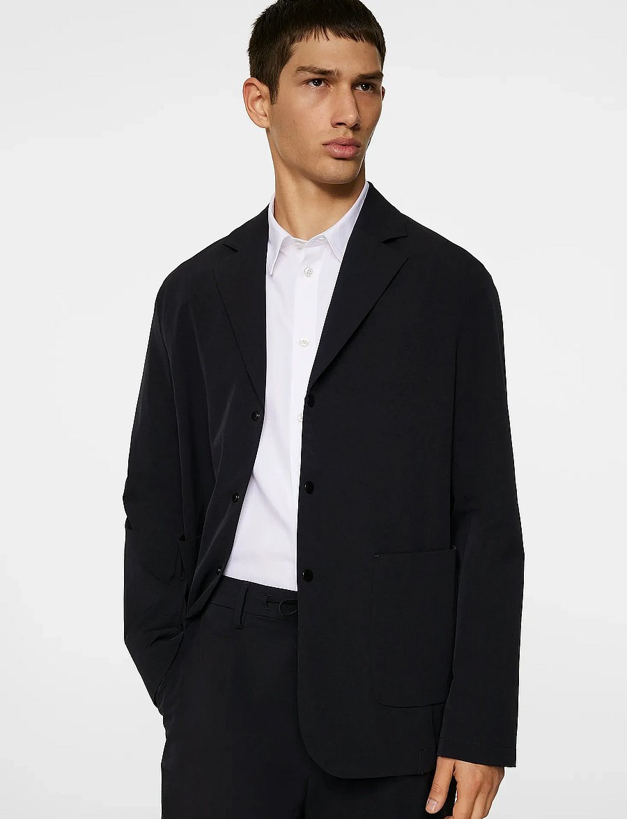 J. Lindeberg - Barry WR Tech Blazer - Ühe rinnatisega pintsakud - jl navy - 5