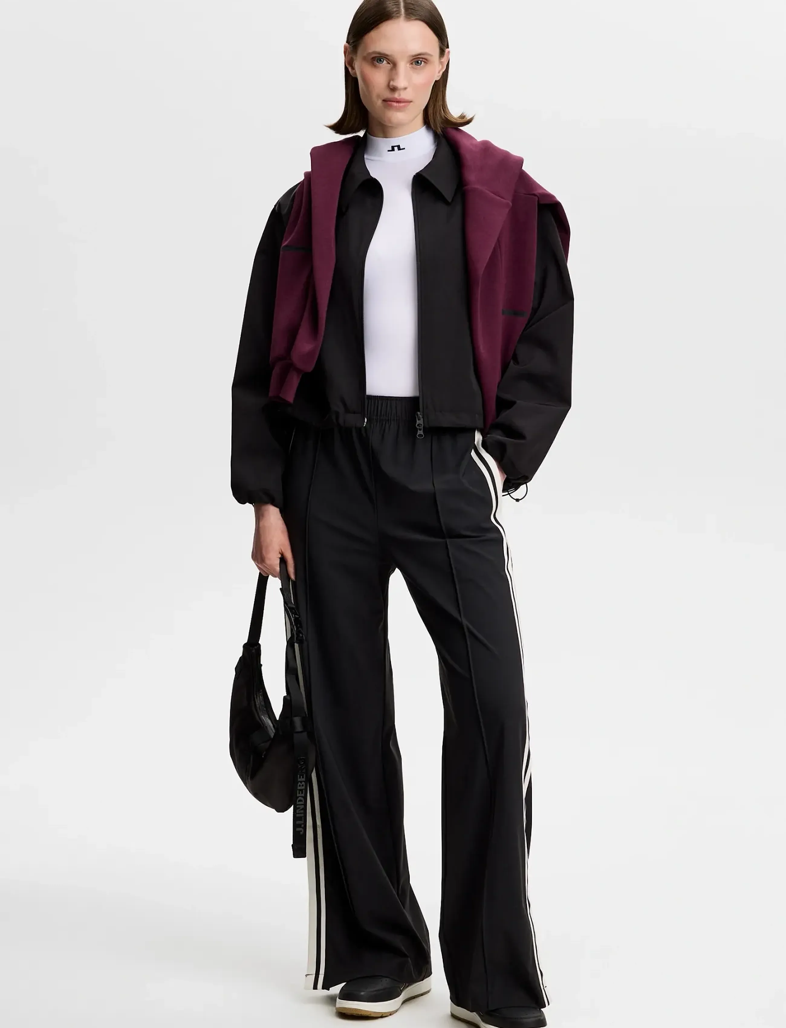 J. Lindeberg - FABIOLA TRACK PANTS - alltags-style - black - 3