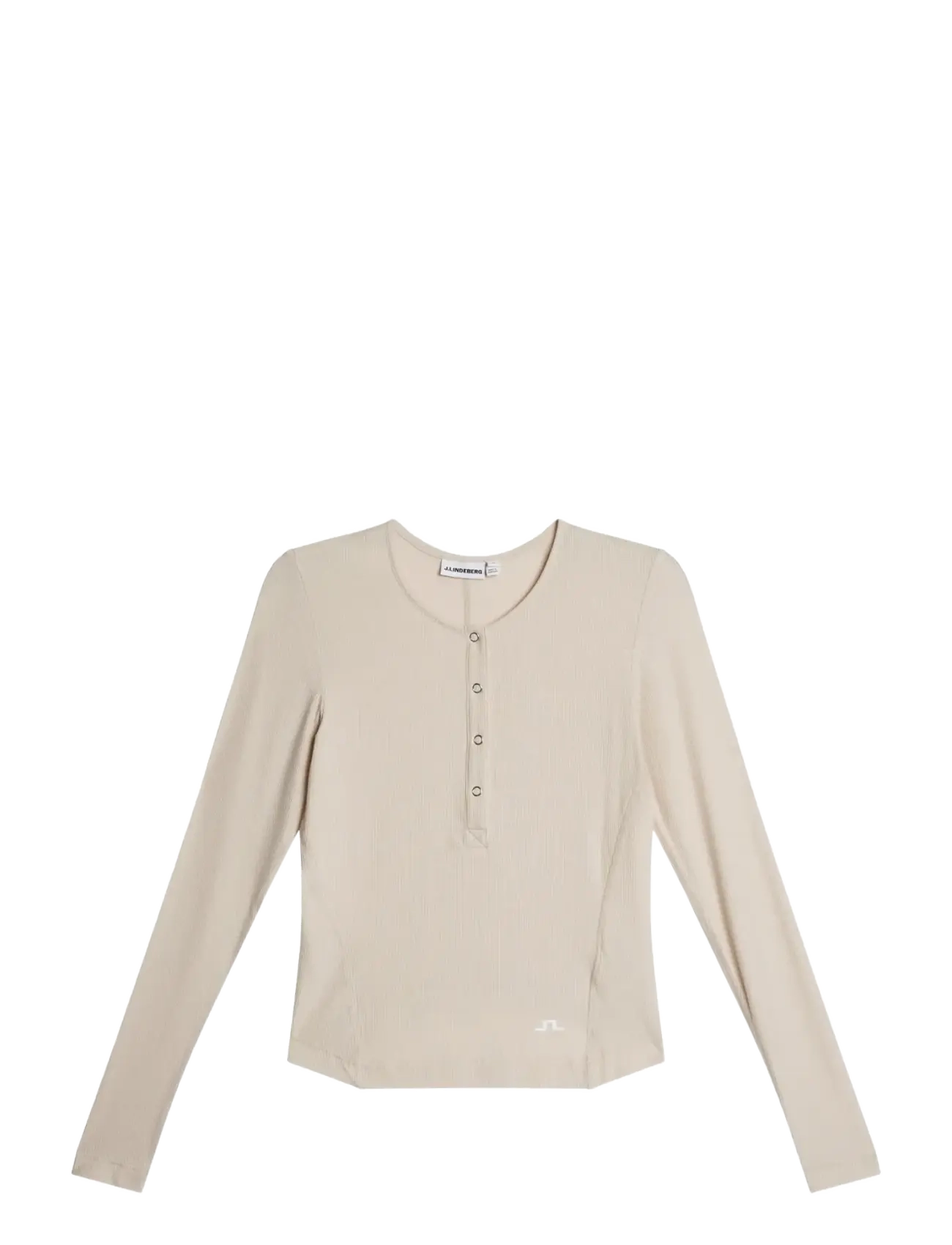 J. Lindeberg SANNA RIB HENLEY LS - Riided - MOONBEAM / cream