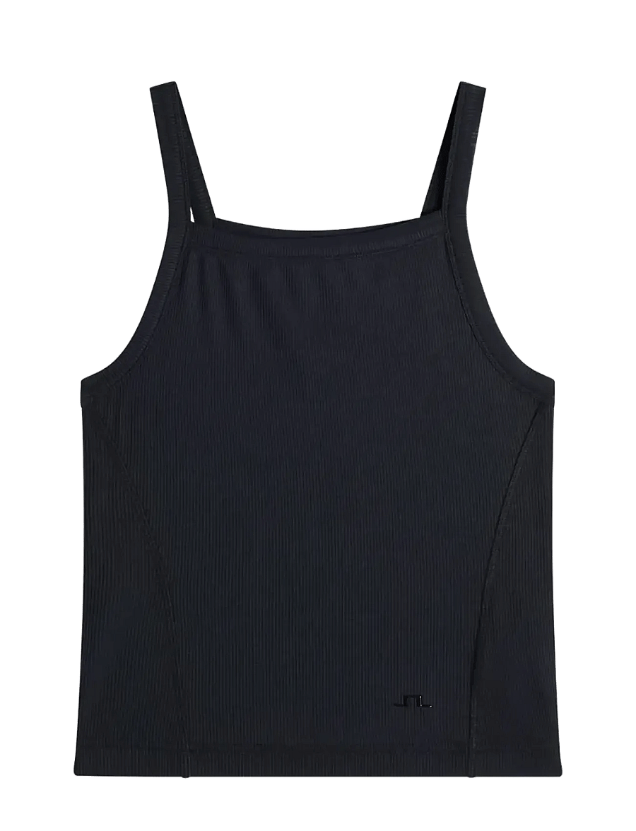 J. Lindeberg - MEIRA RIB TANK TOP - crop topit - black - 1