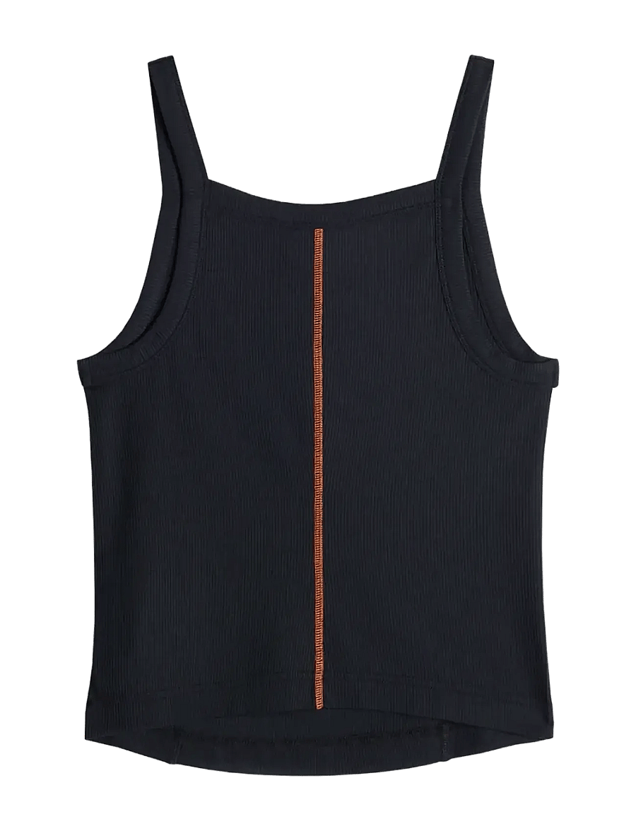 J. Lindeberg - MEIRA RIB TANK TOP - crop topit - black - 2