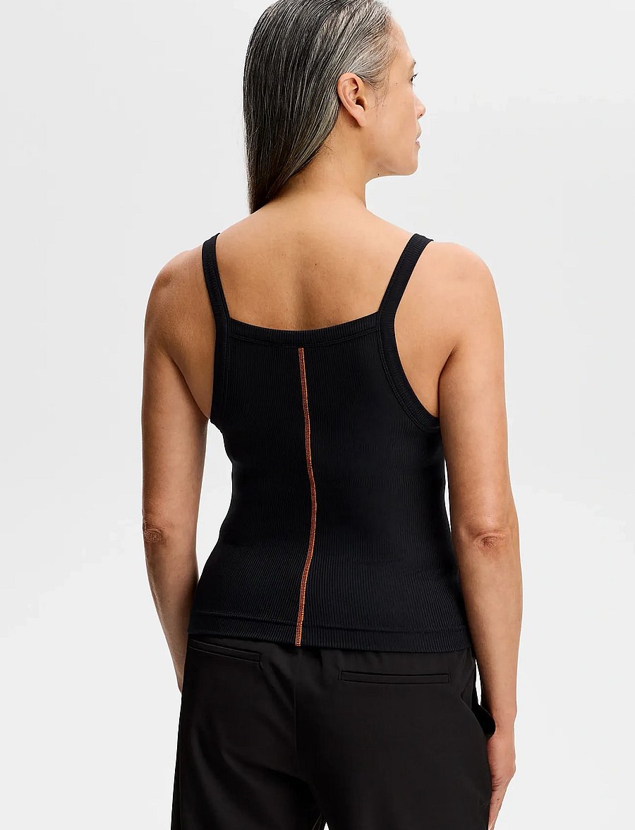 J. Lindeberg - MEIRA RIB TANK TOP - crop topit - black - 3