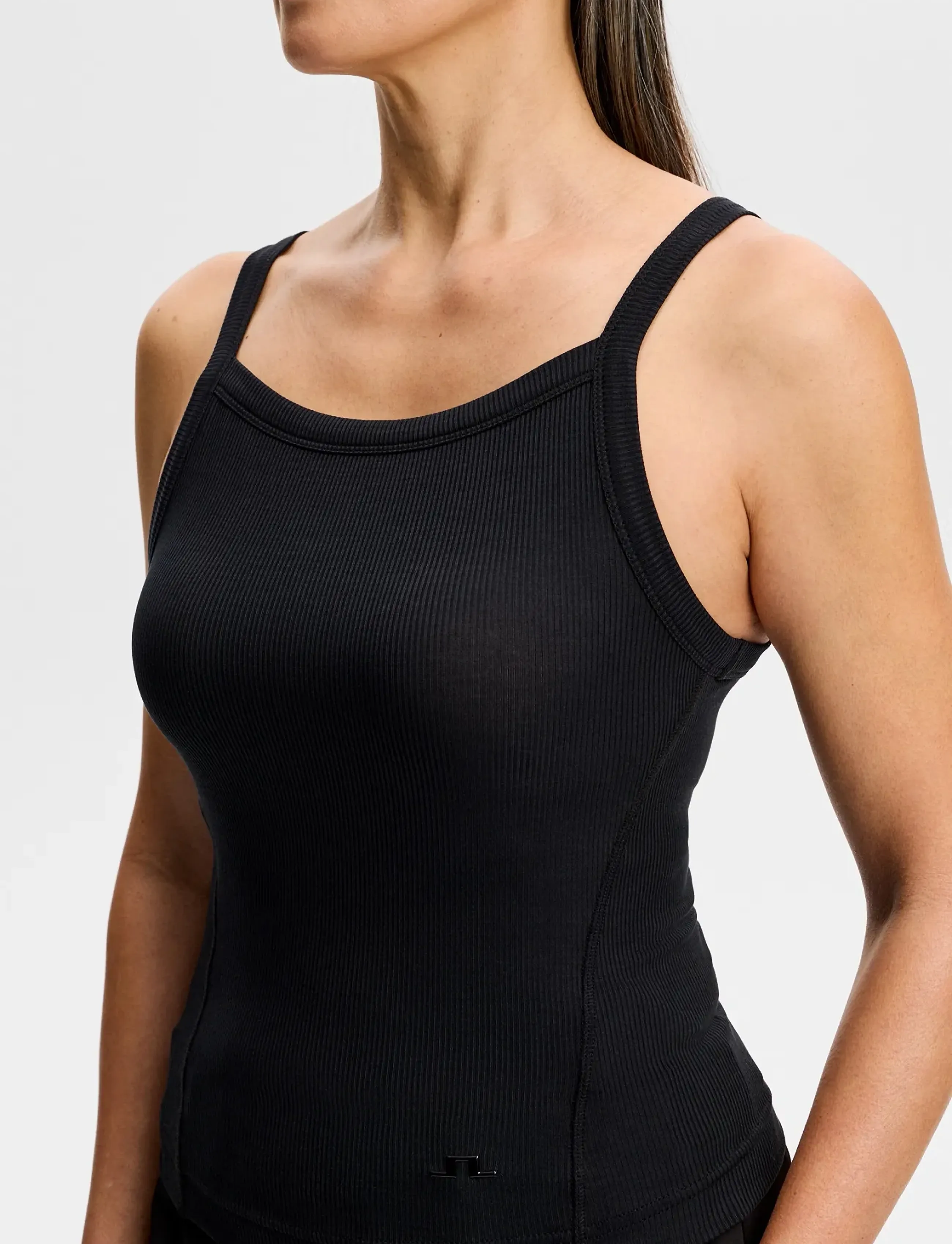 J. Lindeberg - MEIRA RIB TANK TOP - crop tops - black - 4