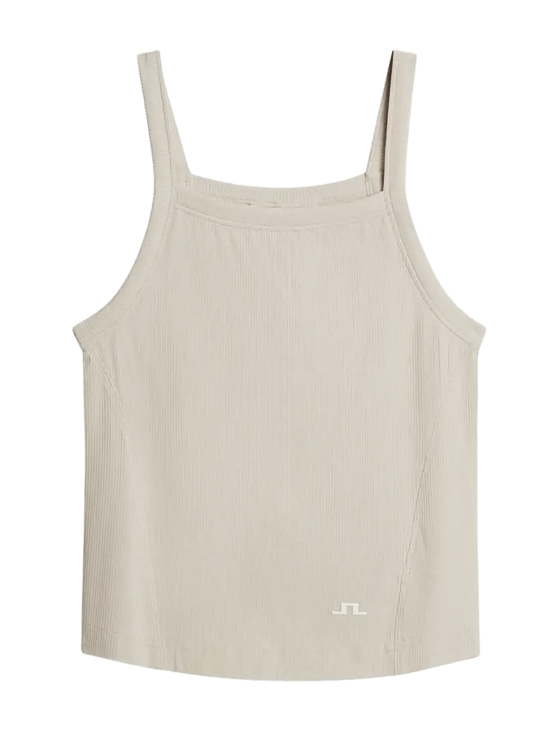 J. Lindeberg - MEIRA RIB TANK TOP - crop tops - moonbeam - 1