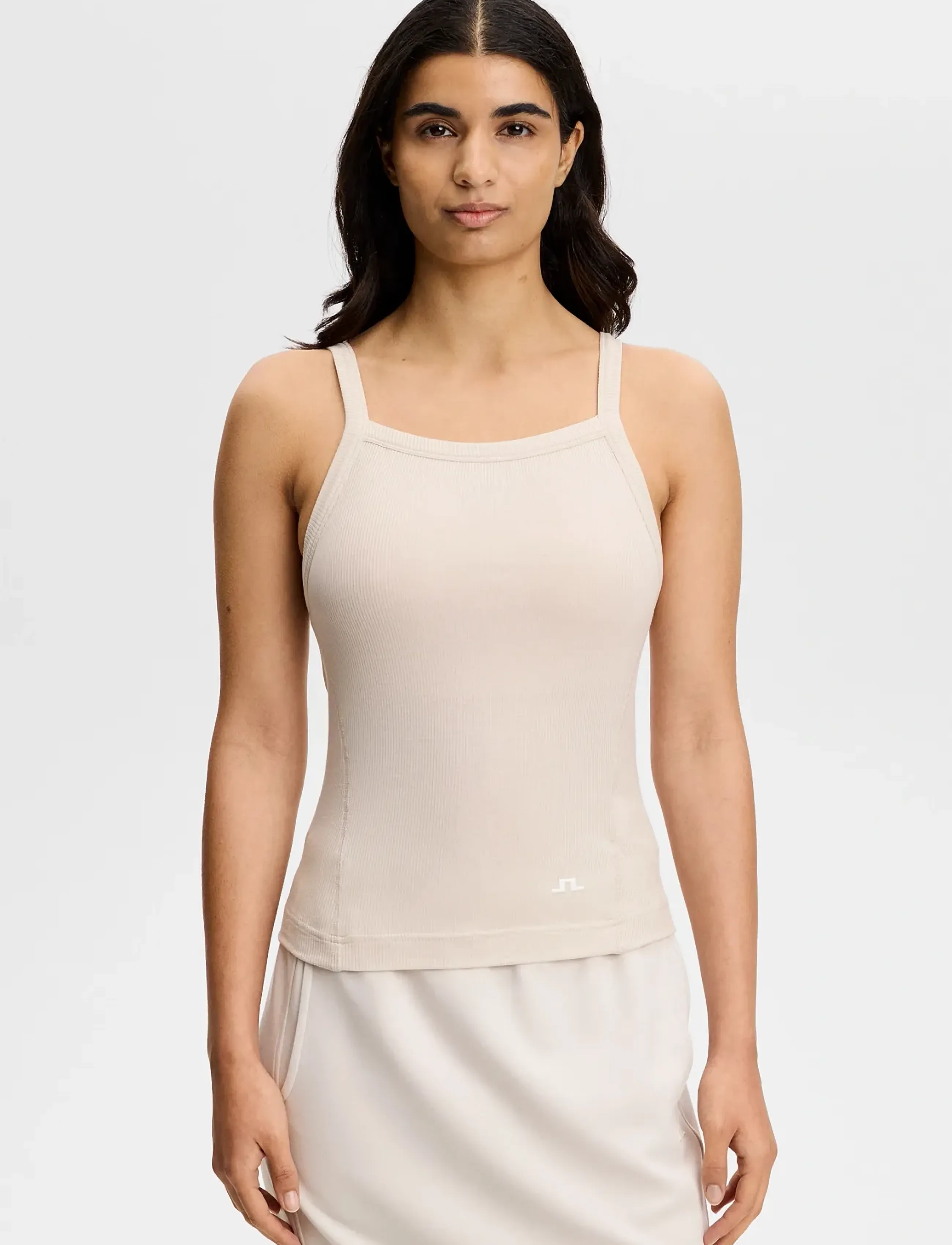 J. Lindeberg MEIRA RIB TANK TOP - T-särgid ja alussärgid - MOONBEAM / cream