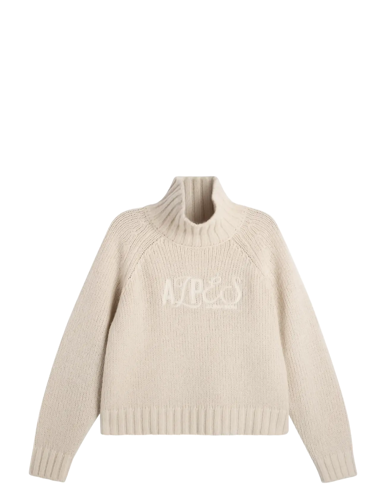 J. Lindeberg APRIL CHUNKY KNIT TURTLENECK - Jumpers - MOONBEAM / cream