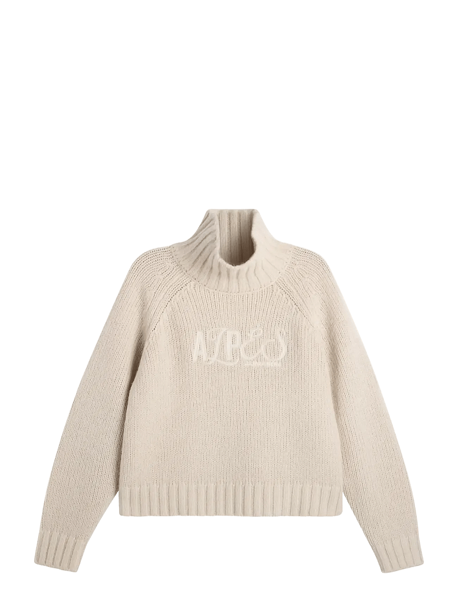 J. Lindeberg - APRIL CHUNKY KNIT TURTLENECK - striktrøjer - moonbeam - 1